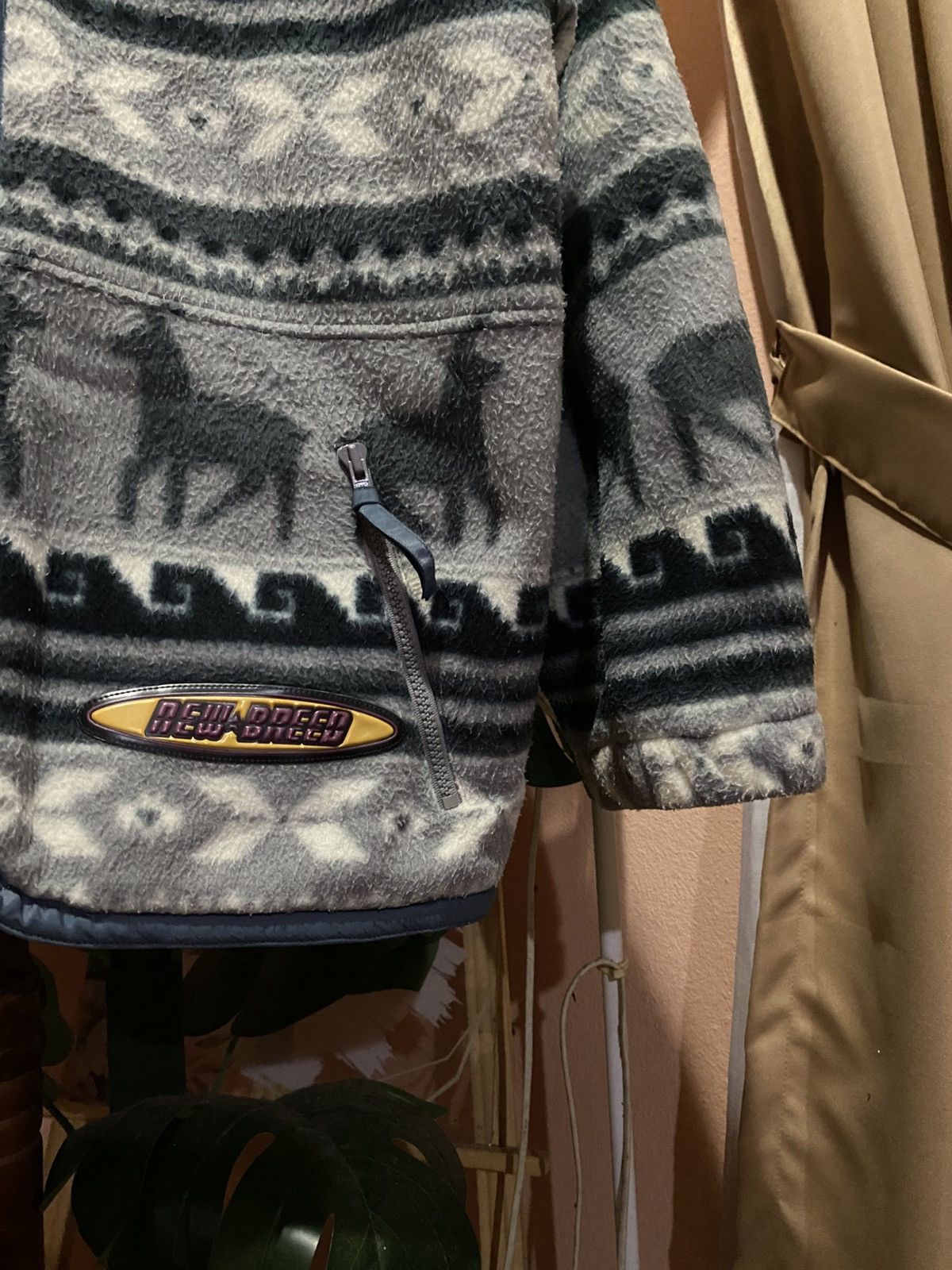 Vintage Vintage New Breed Aztec Pattern Fleece Jacket | 90s Outdoor Size US M / EU 48-50 / 2 - 8 Thumbnail