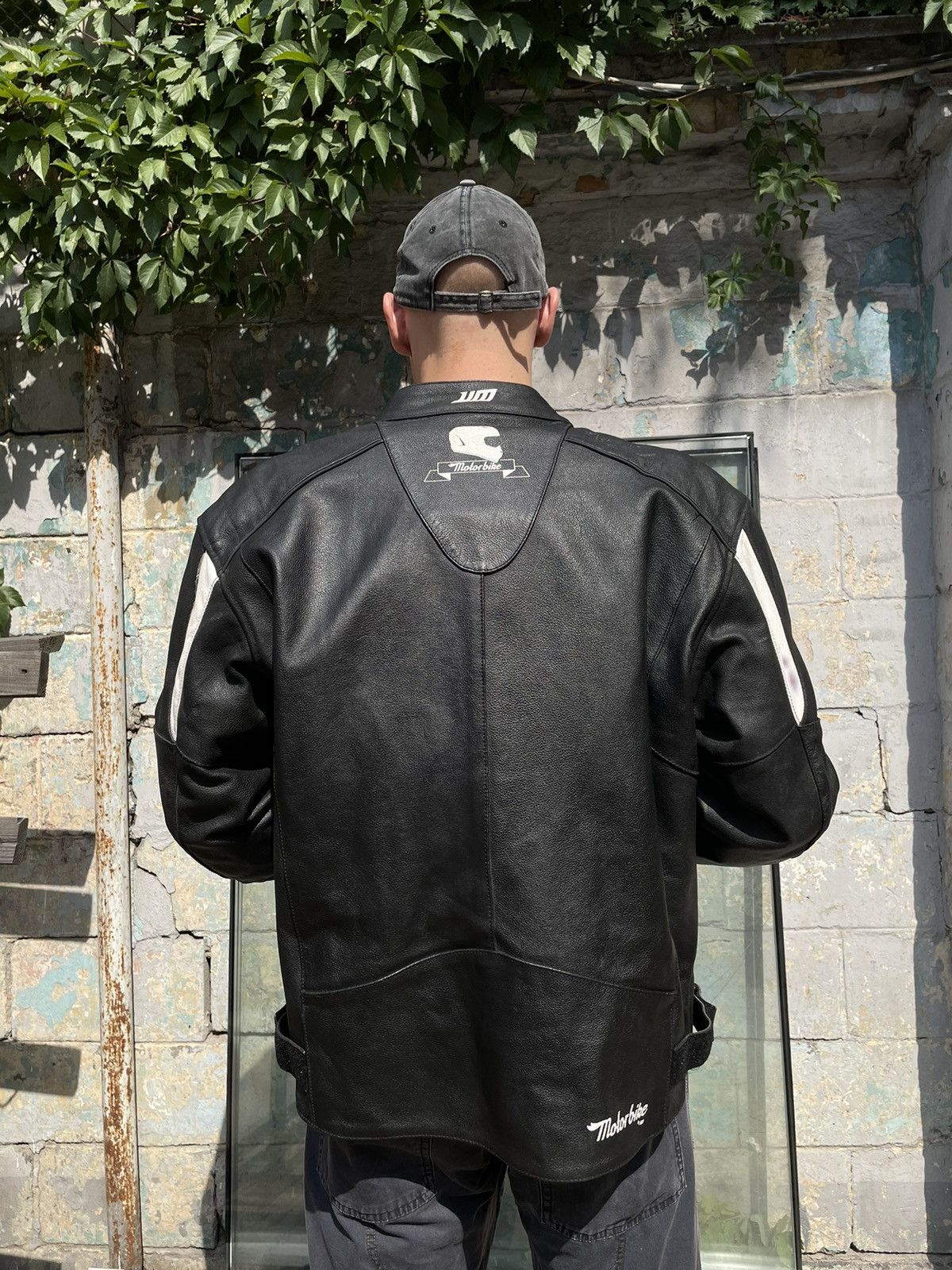 Genuine Leather × Vintage Vintage Genuine Leather Motorcycle Sport Racing Biker Jacket Size US XXL / EU 58 / 5 - 12 Thumbnail