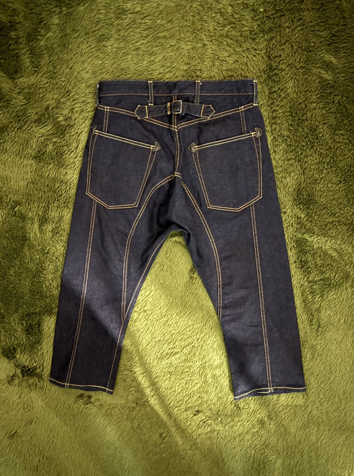 Junya Watanabe [S] Junya Watanabe 14AW Cinch-Back Sarouel Denim pants Size US 32 / EU 48 - 9 Thumbnail