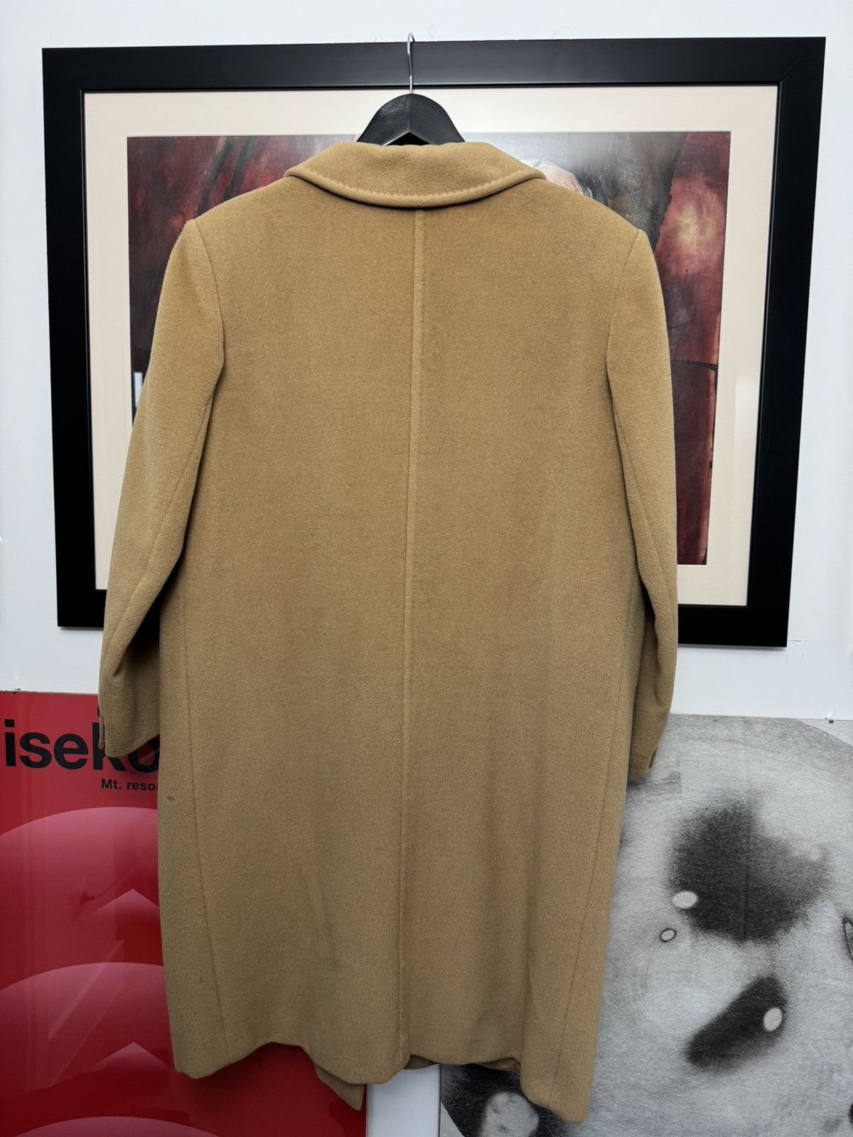 Max Mara Max Mara Wool Cashmere Long Coat Made In Italy Beige Luxury Size ONE SIZE - 3 Thumbnail