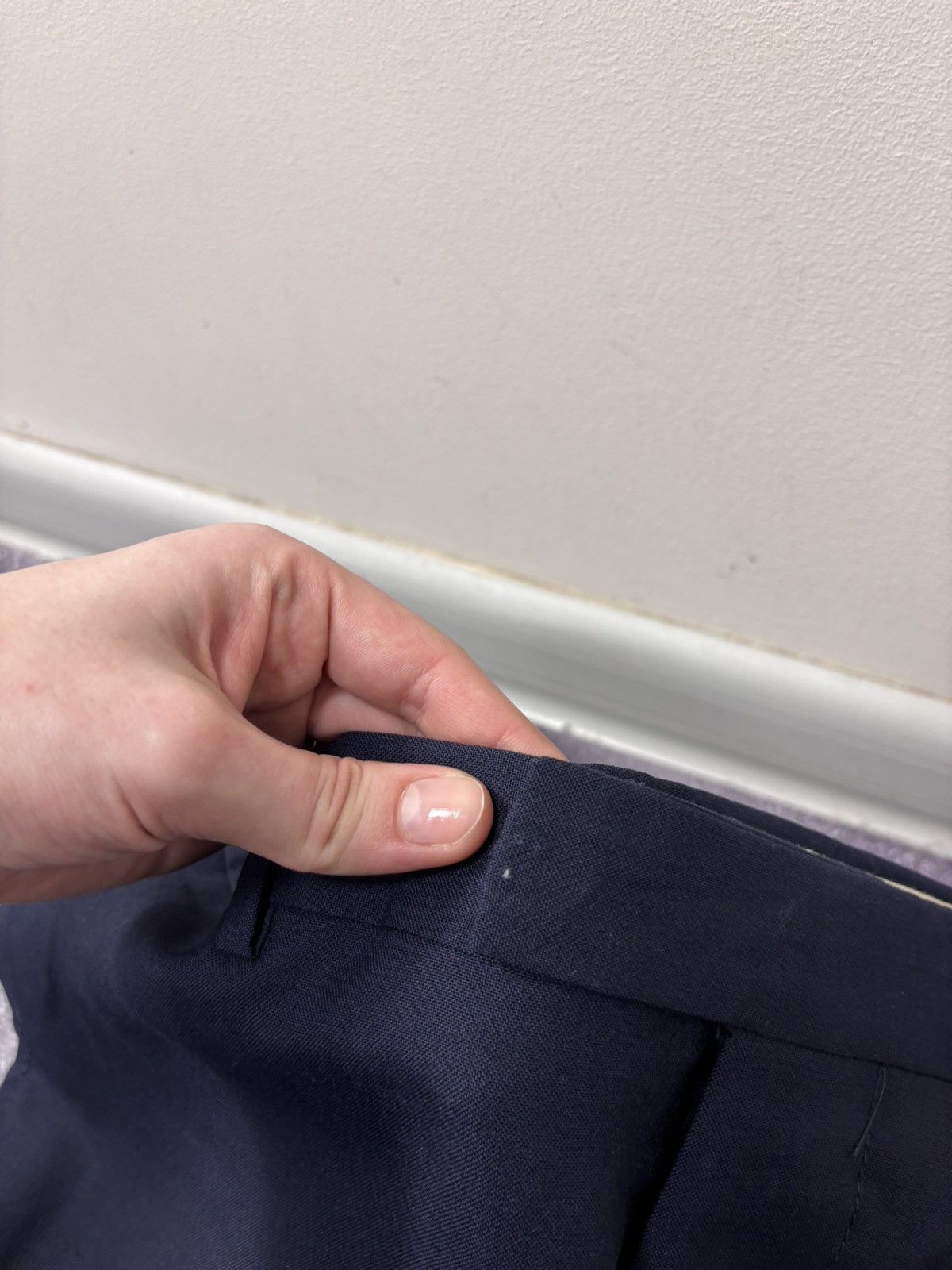 Hackett Hackett Men’s Navy Blue Wool Dress Pants Trousers Size US 34 / EU 50 - 6 Thumbnail