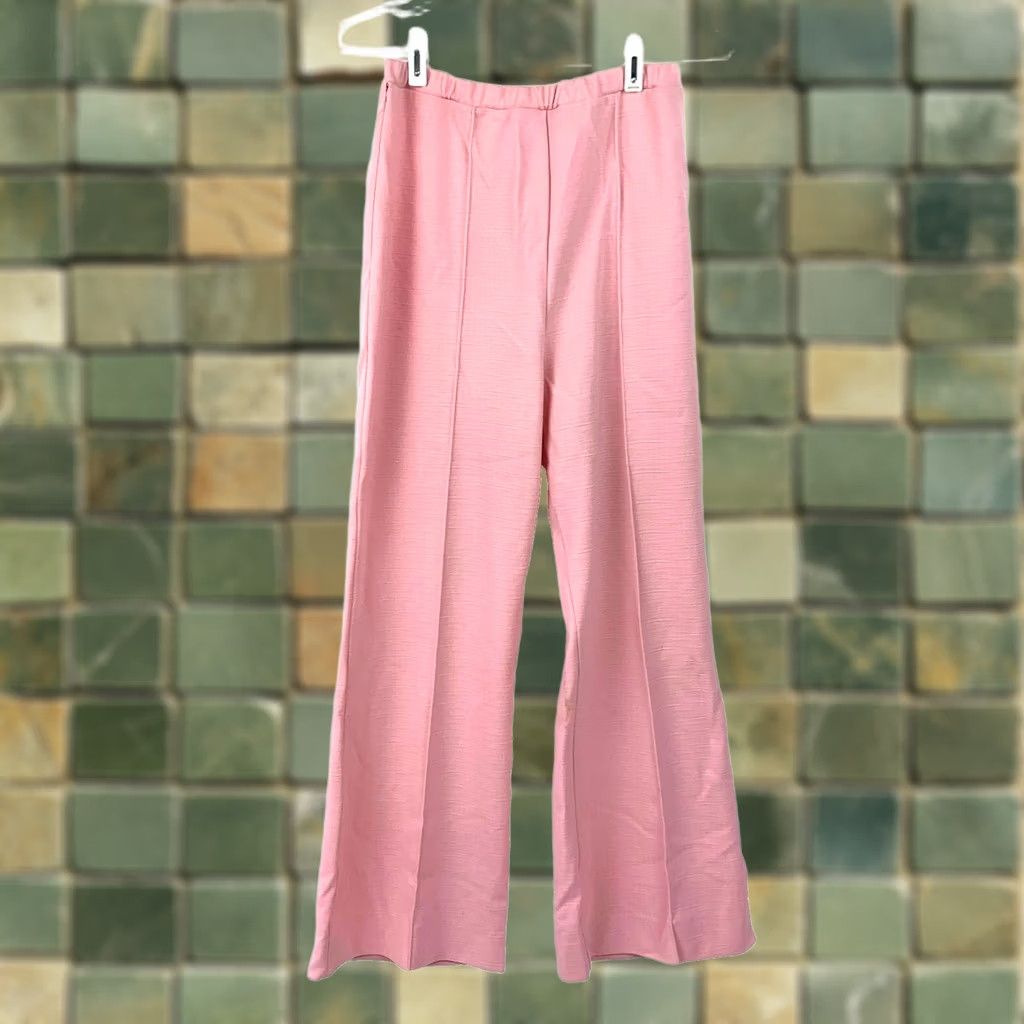 GRAFF VINTAGE Graff Californiawear Pink Leisure Suit Womens Bust 36 Wool Blend 1960s Pant Suit Girls/ Womens Size XL / US 12-14 / IT 48-50 - 1 Thumbnail