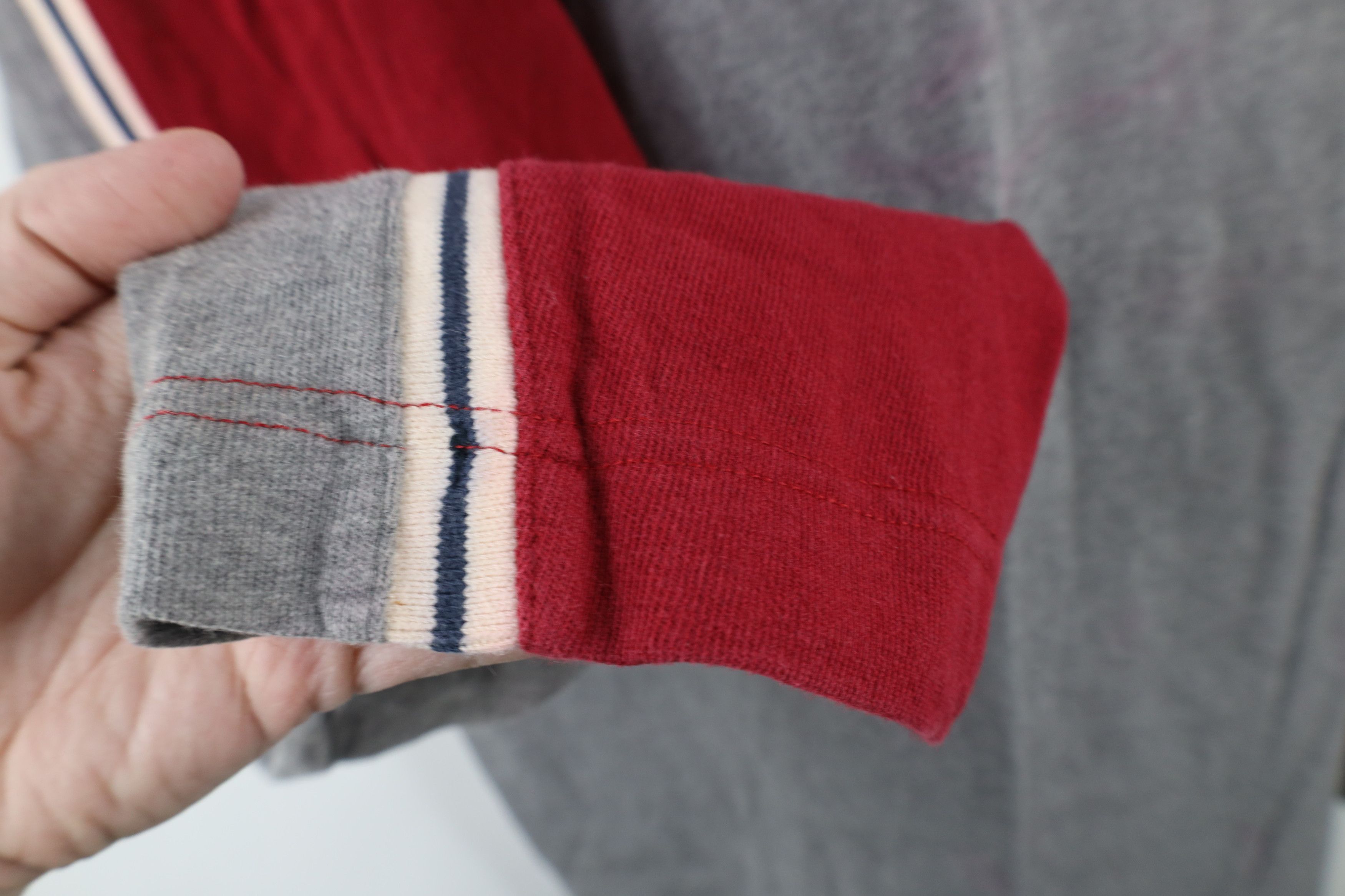 Gap × Vintage Vintage 90s Gap Ribbed Knit Striped Long Sleeve T-Shirt Size US XXL / EU 58 / 5 - 5 Thumbnail