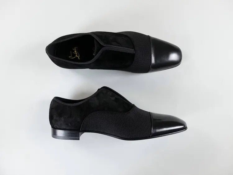 Christian Louboutin o1s1wg110924 Adolon Junior Flats Loafer Shoes in Black Size US 8 / EU 41 - 2 Thumbnail