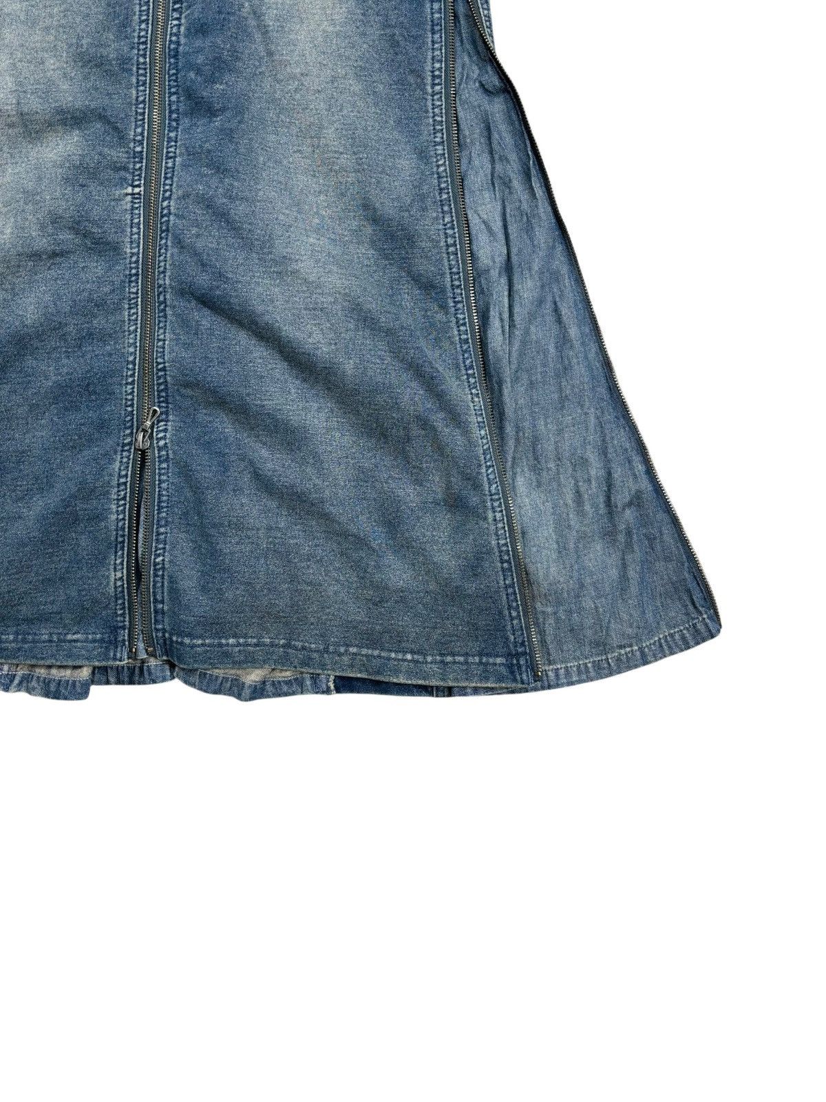 GOA Archive GOA - Maxi Multizips Skirt Denim Size 29" - 12 Thumbnail