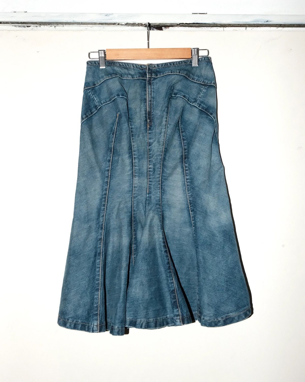 Junya Watanabe JUNYA WATANABE DENIM PANELLED FISHTAILS SKIRT Size 27" / US 4 / IT 40 - 5 Thumbnail