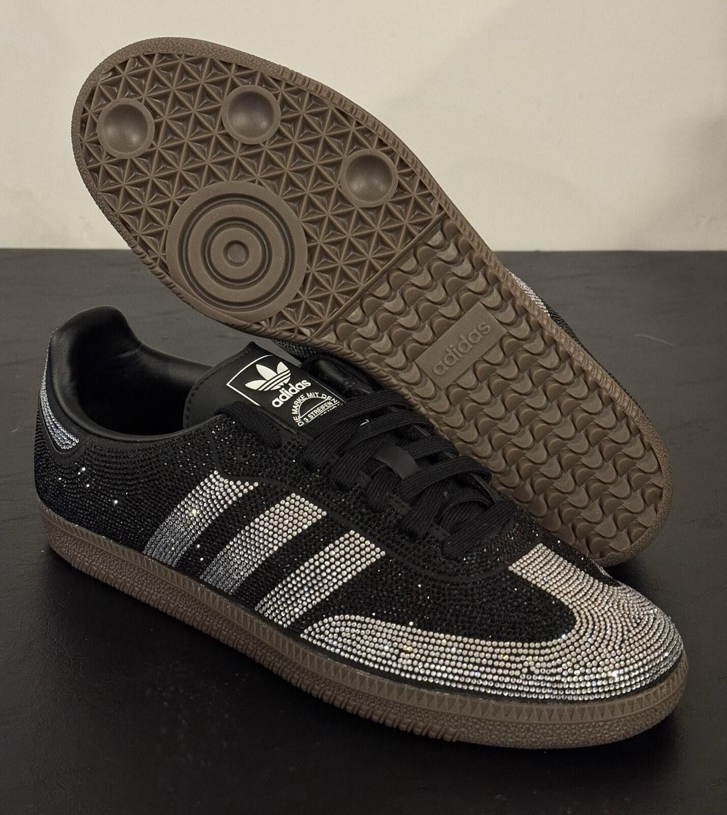 Adidas Size 10 - adidas Samba OG Black Silver Rhinestones W Size US 10 / IT 40 - 6 Thumbnail