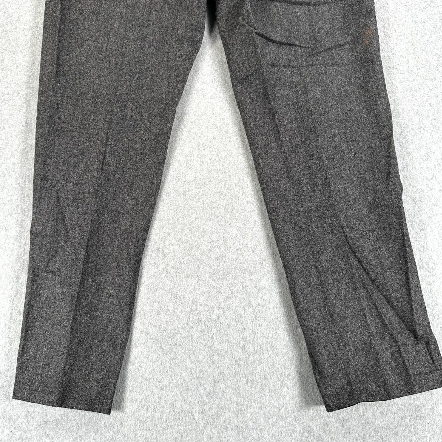 Suitsupply Suitsupply Soho Dress Pants Mens 38x30 Gray Flannel Wool Pleated Vitale Barberis Size 48R - 7 Thumbnail