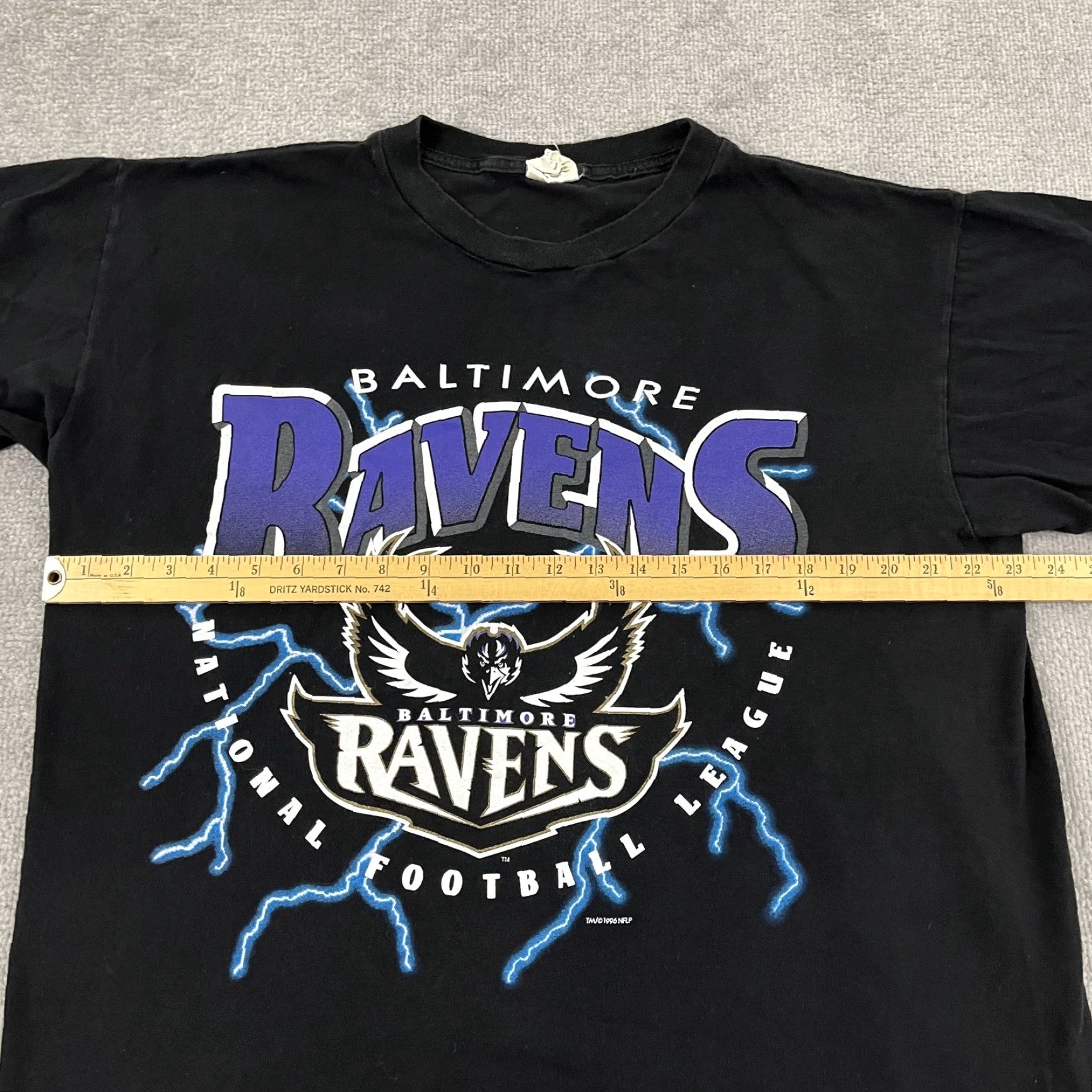 Vintage VINTAGE Baltimore Ravens Shirt Adult Men XL Black Football Graphic Tee 90s Sports Retro Size US XL / EU 56 / 4 - 6 Thumbnail