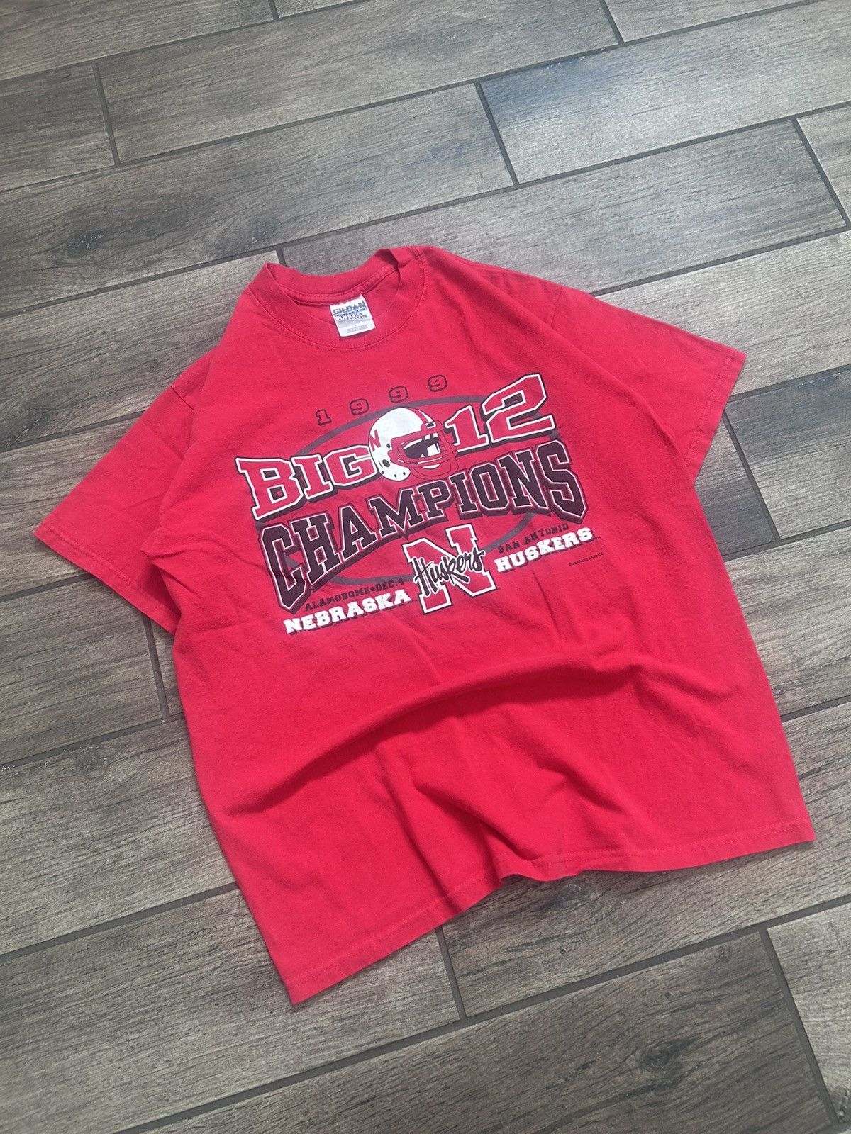 Gildan 1999 Big 12 champions Nebraska Tshirt red Size Large Size US L / EU 52-54 / 3 - 1 Thumbnail