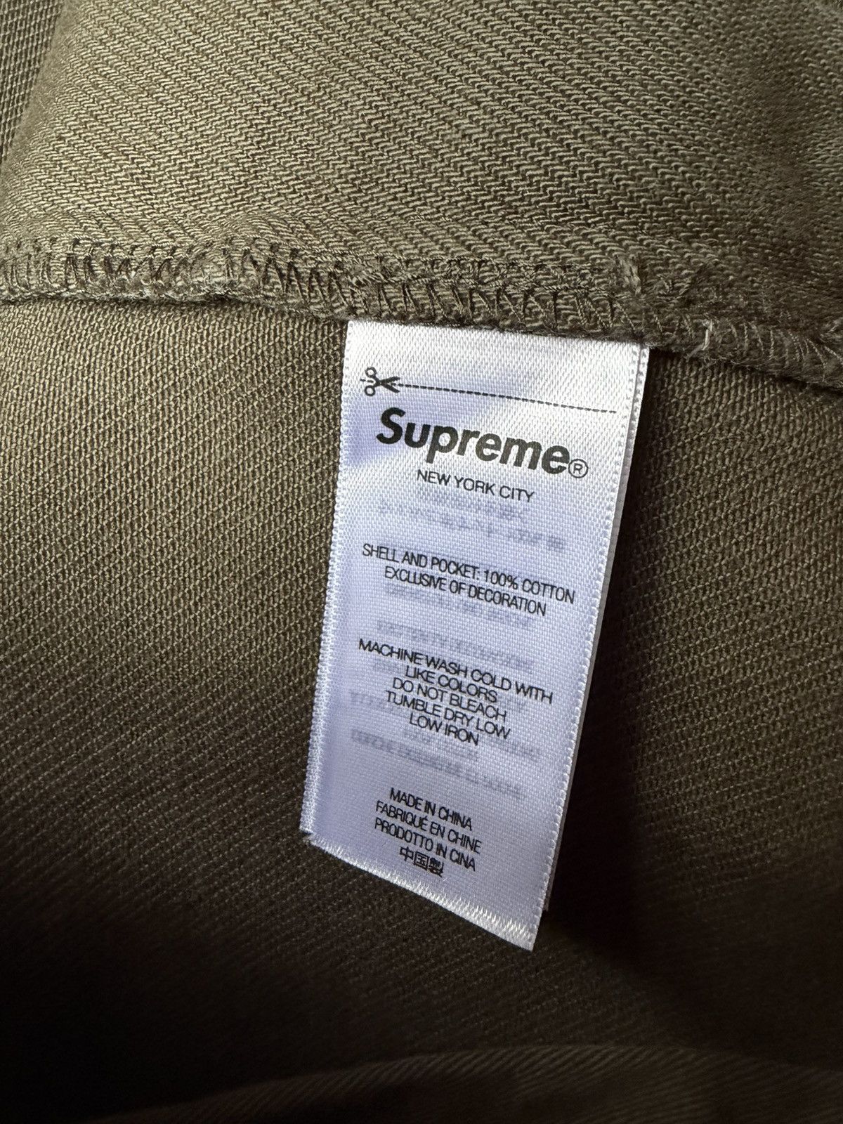 Supreme Supreme FW24 Baggy Denim Olive Size US 34 / EU 50 - 4 Thumbnail