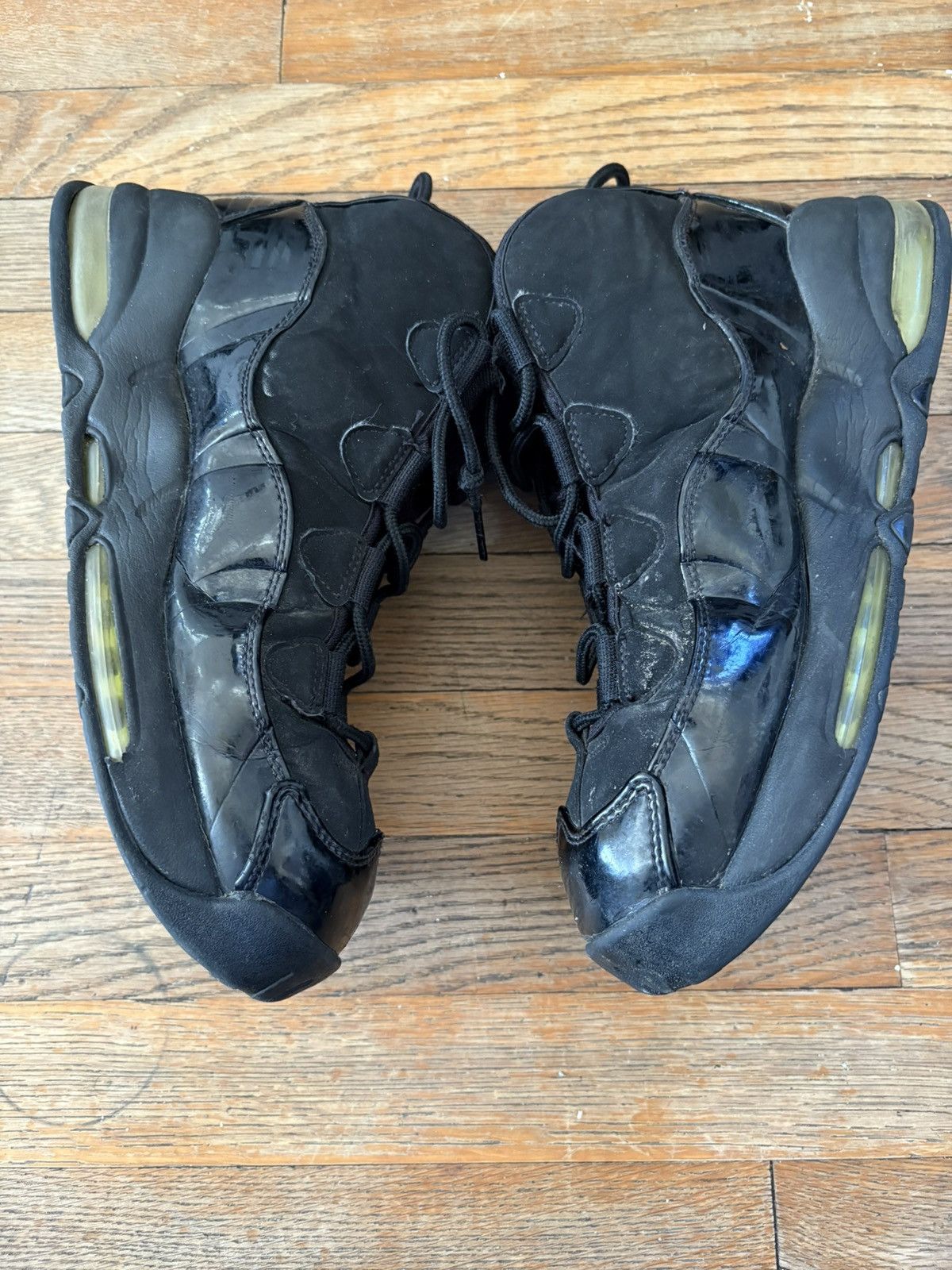 Nike NIKE Air Uptempo “Black/Volt” Size US 10 / EU 43 - 7 Thumbnail