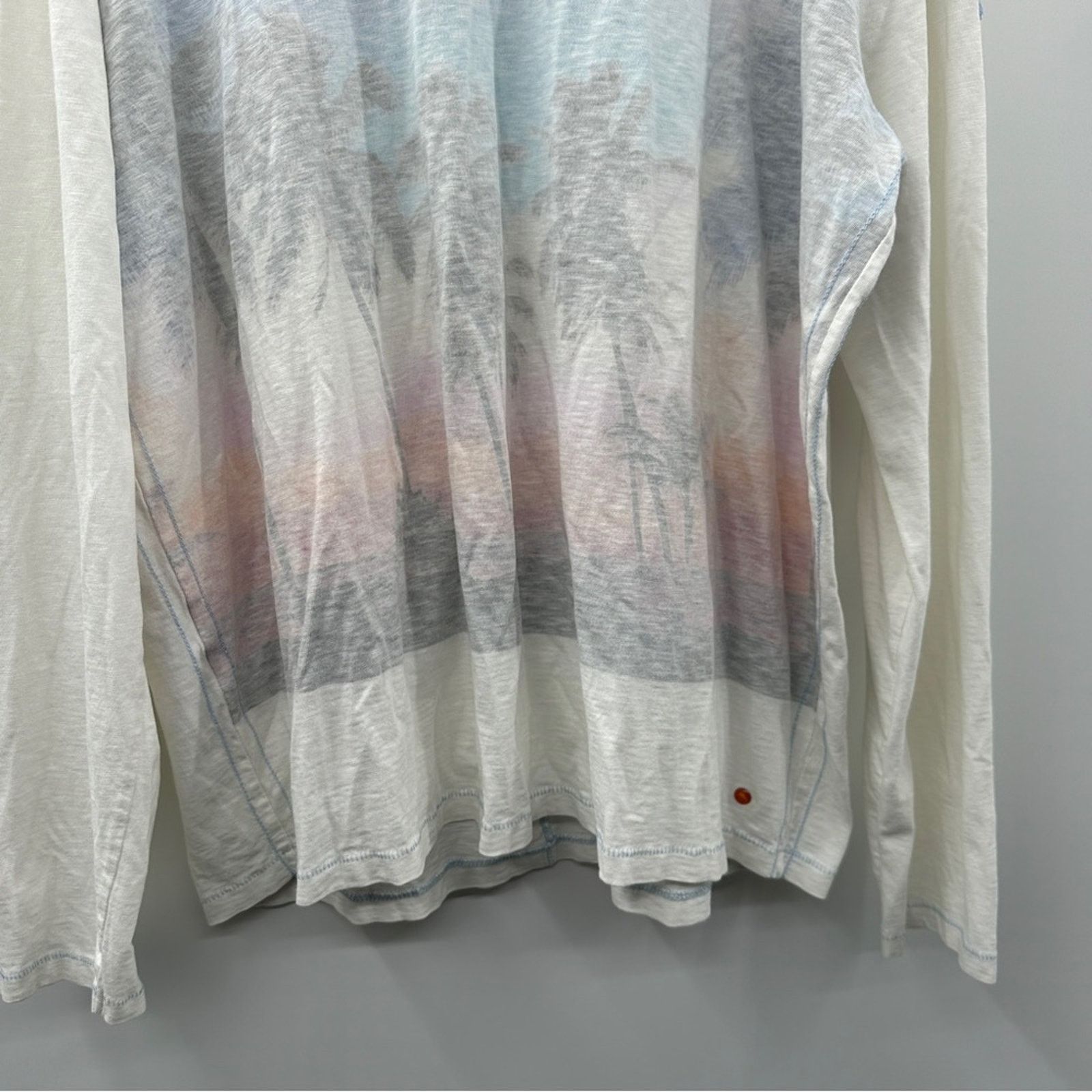 Tommy Bahama Tommy Bahama White Colorful Sunset Long Sleeve Shirt Size XL / US 12-14 / IT 48-50 - 3 Thumbnail