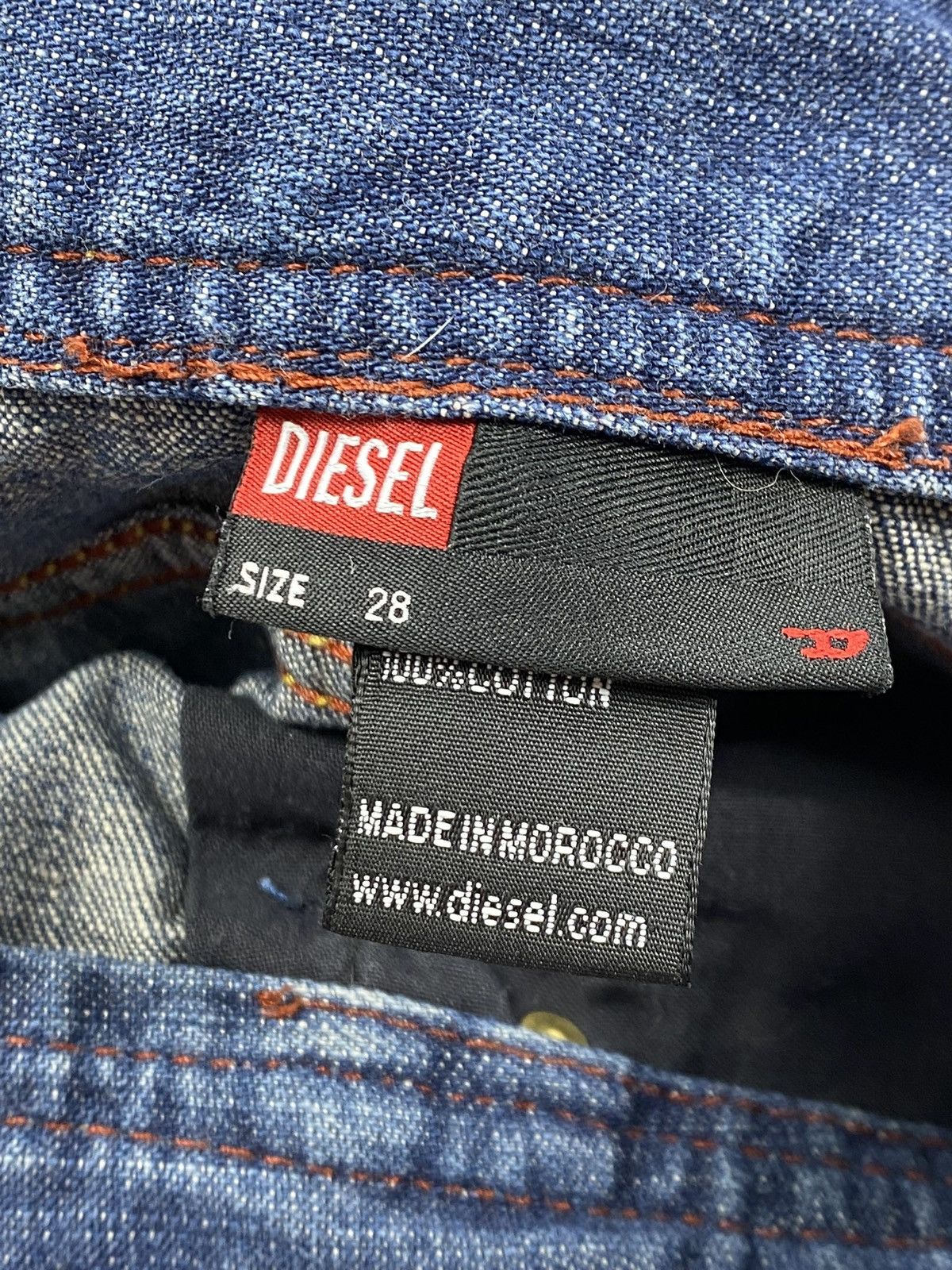 Diesel 🔥LASTDROP🔥 Vintage Y2K Diesel D Letter Zip Pocket Mini Skirt Size 29" - 10 Thumbnail