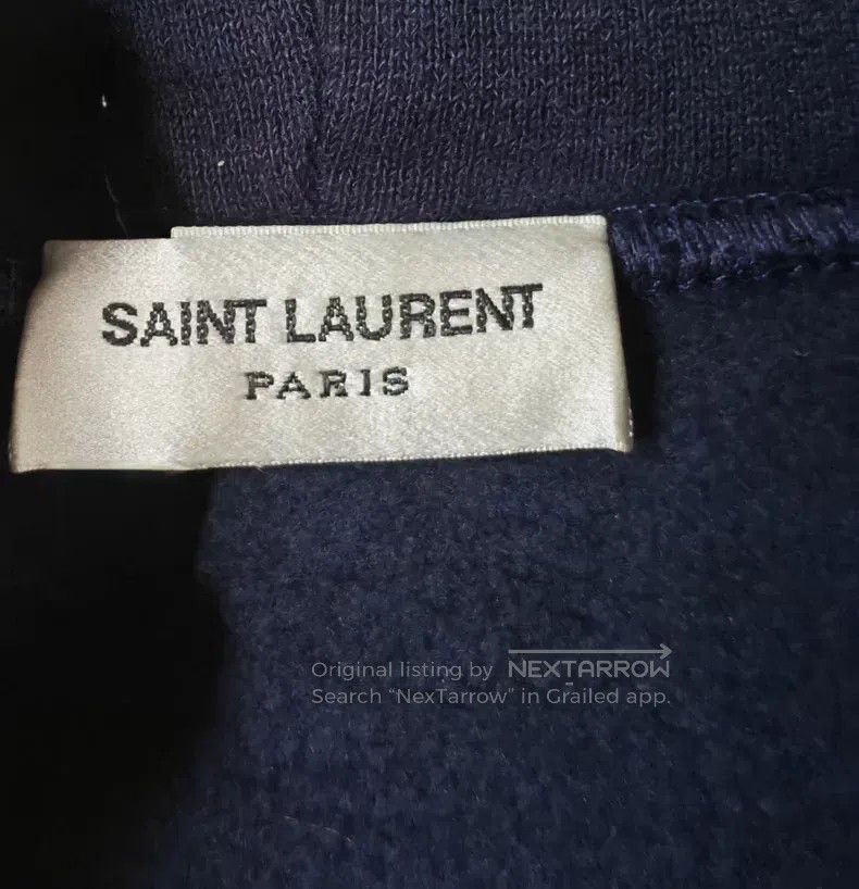 Saint Laurent Paris Saint Laurent Paris Embroidered Hoodie Size US S / EU 44-46 / 1 - 4 Thumbnail