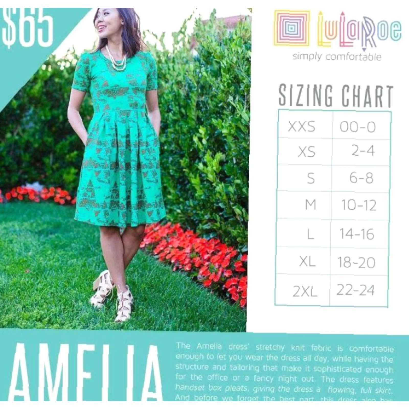 Vintage LuLaRoe Amelia Dress – Women’s S – Aztec Geometric Fit & Flare A-Line Dress Size S / US 4 / IT 40 - 3 Thumbnail