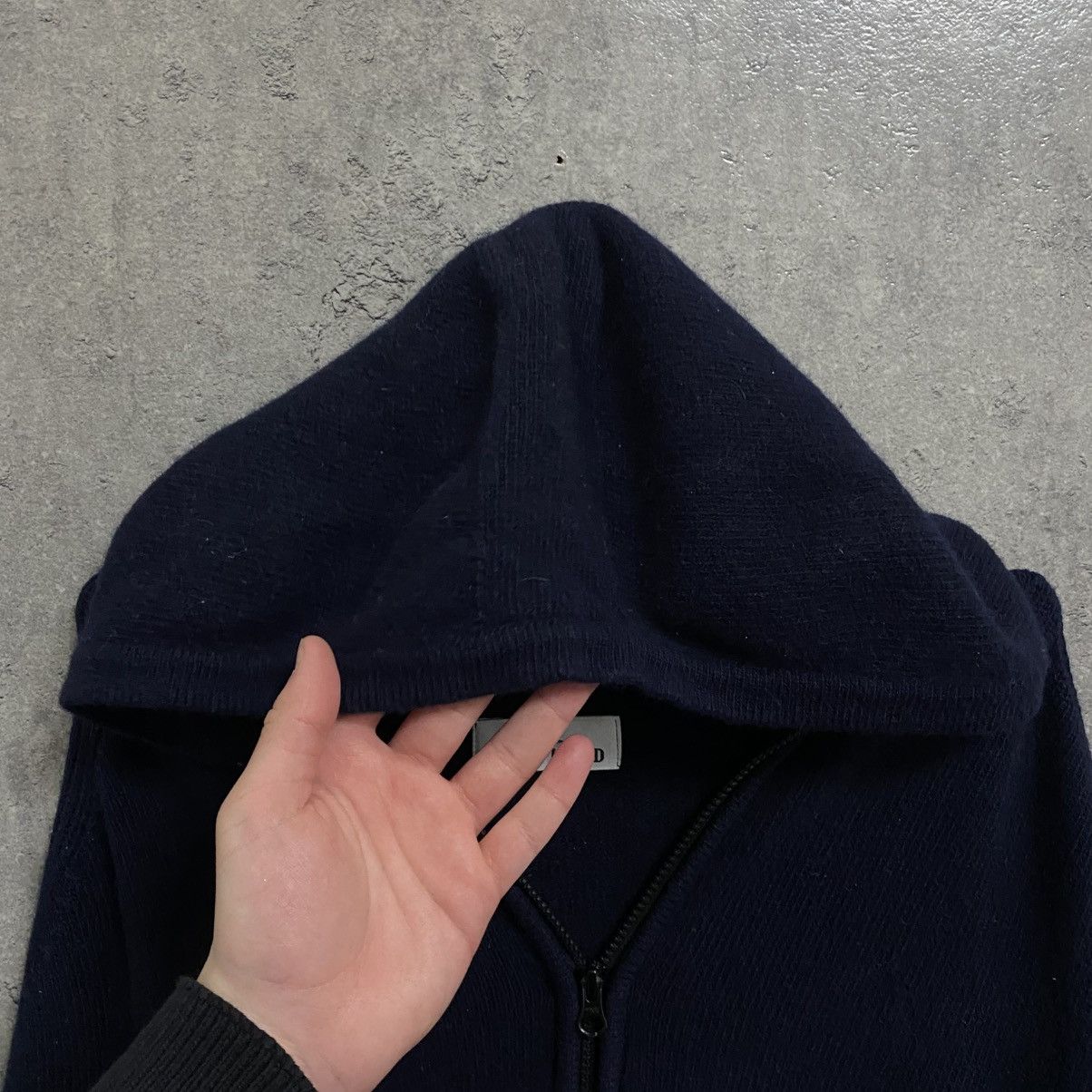 Stone Island Vintage Stone Island Wool Zip Hoodie Size US XXL / EU 58 / 5 - 10 Thumbnail
