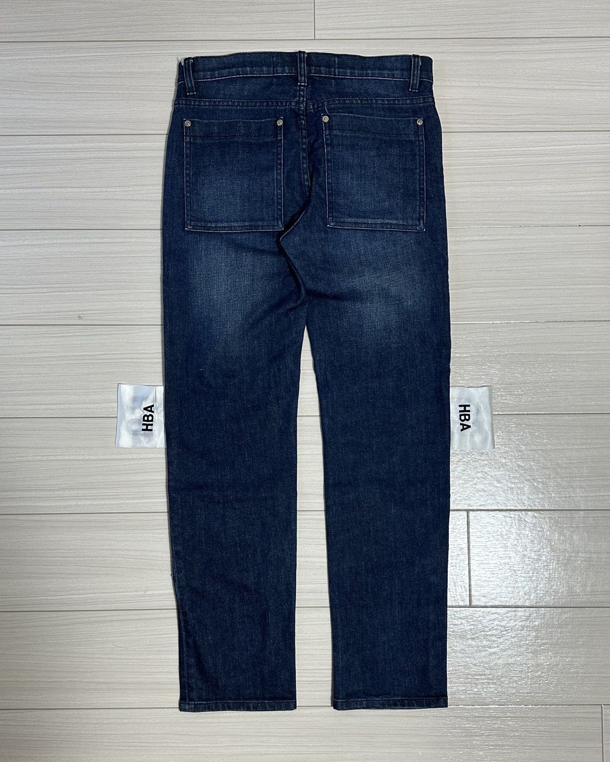 Anonymous Club × Hood By Air Hood By Air Zip Logo Denim Jeans Size US 30 / EU 46 - 3 Thumbnail