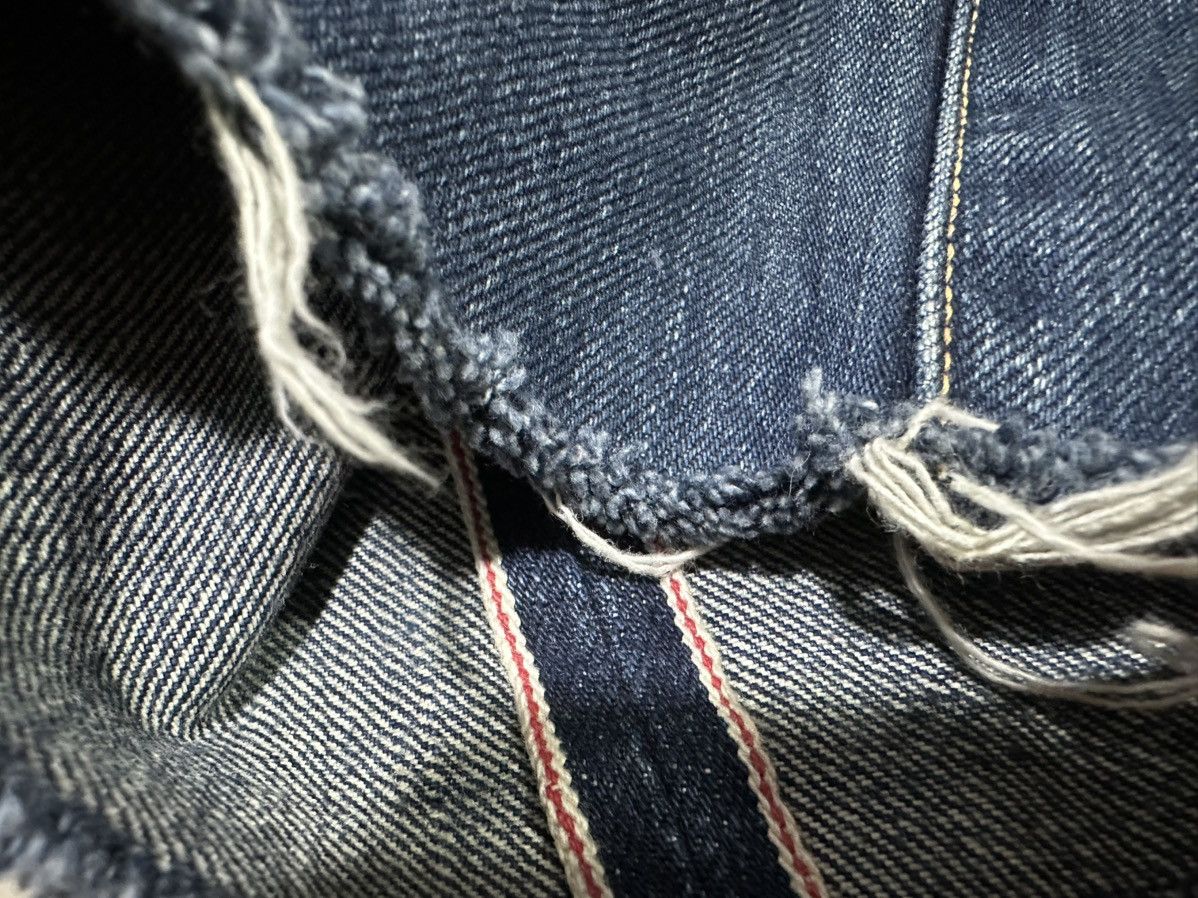 Japanese Brand 🔥Japanese Kuro Cropped Denim Distressed Frayed Oikawa Denim Size US 33 - 6 Thumbnail