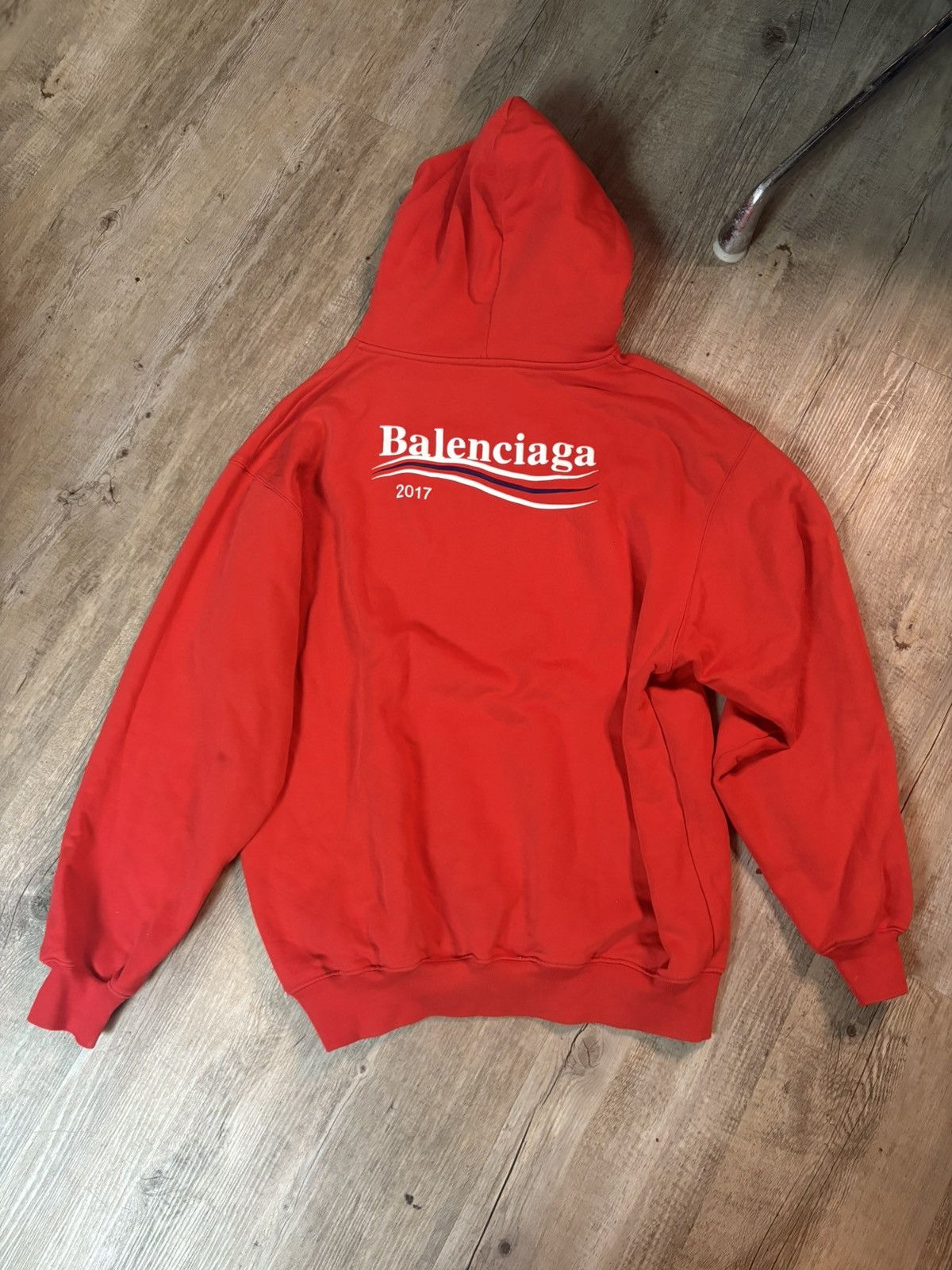 Balenciaga Balenciaga Campaign Logo Hoodie Red Size US XS / EU 42 / 0 - 2 Thumbnail