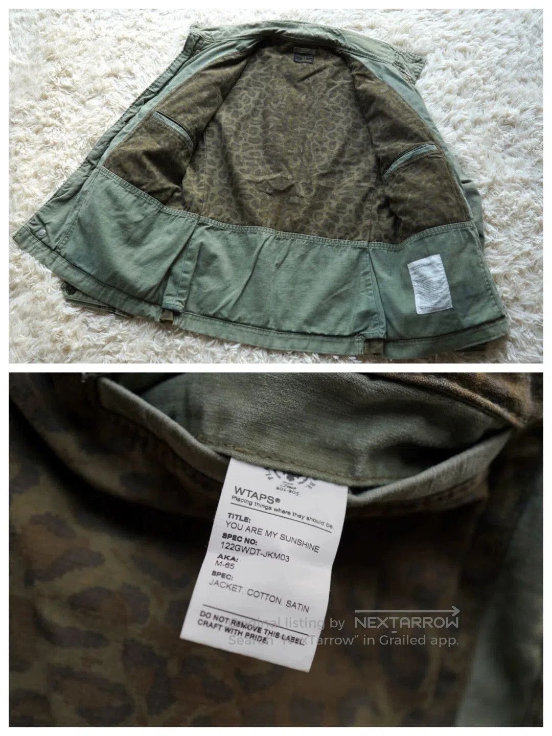 Wtaps Green Utility Jacket with Multiple Pockets - Size S. Size US S / EU 44-46 / 1 - 2 Thumbnail