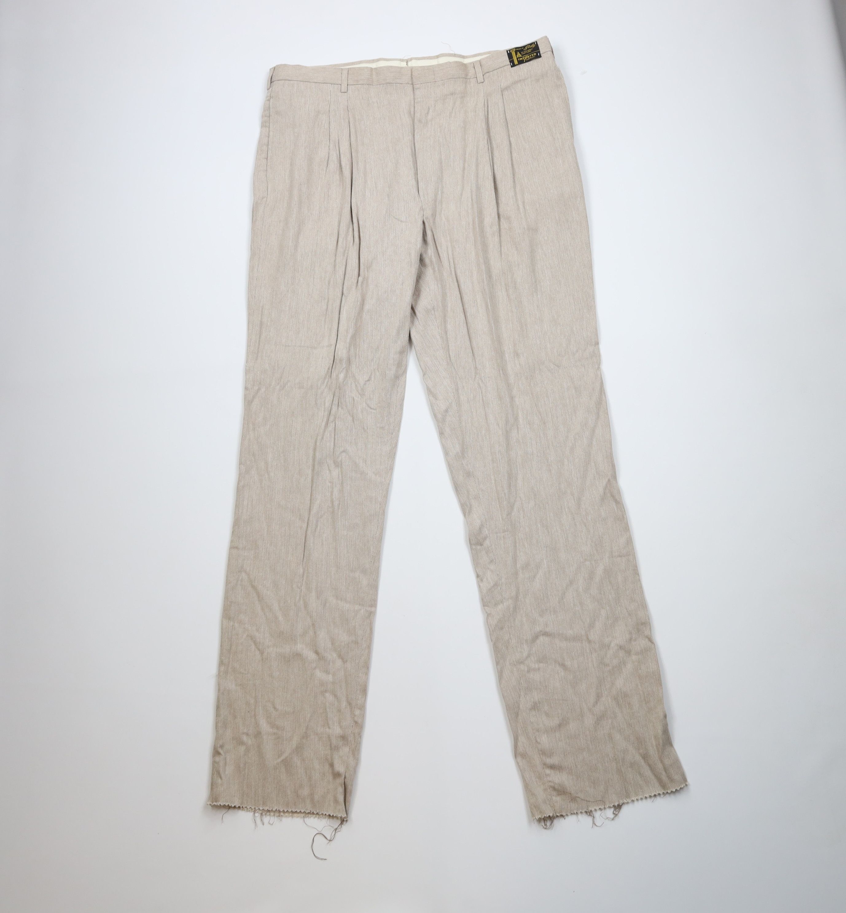 Vintage Deadstock Vintage 70s Streetwear Wool Blend Wide Leg Pants Size US 40 / EU 56 - 1 Thumbnail