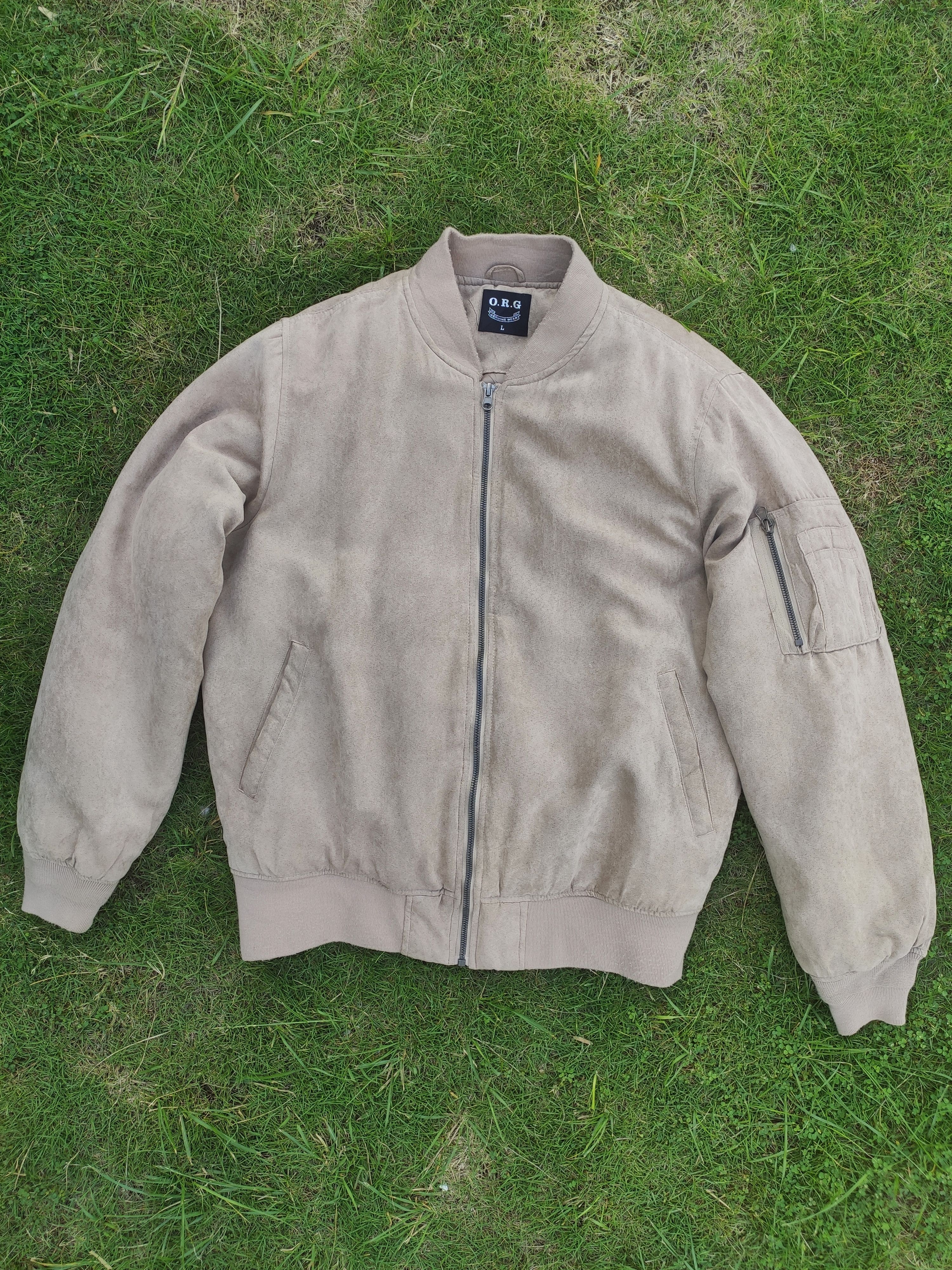 Japanese Brand Vintage O.R.G Velour / Velvet Bomber Jacket Size US L / EU 52-54 / 3 - 1 Thumbnail