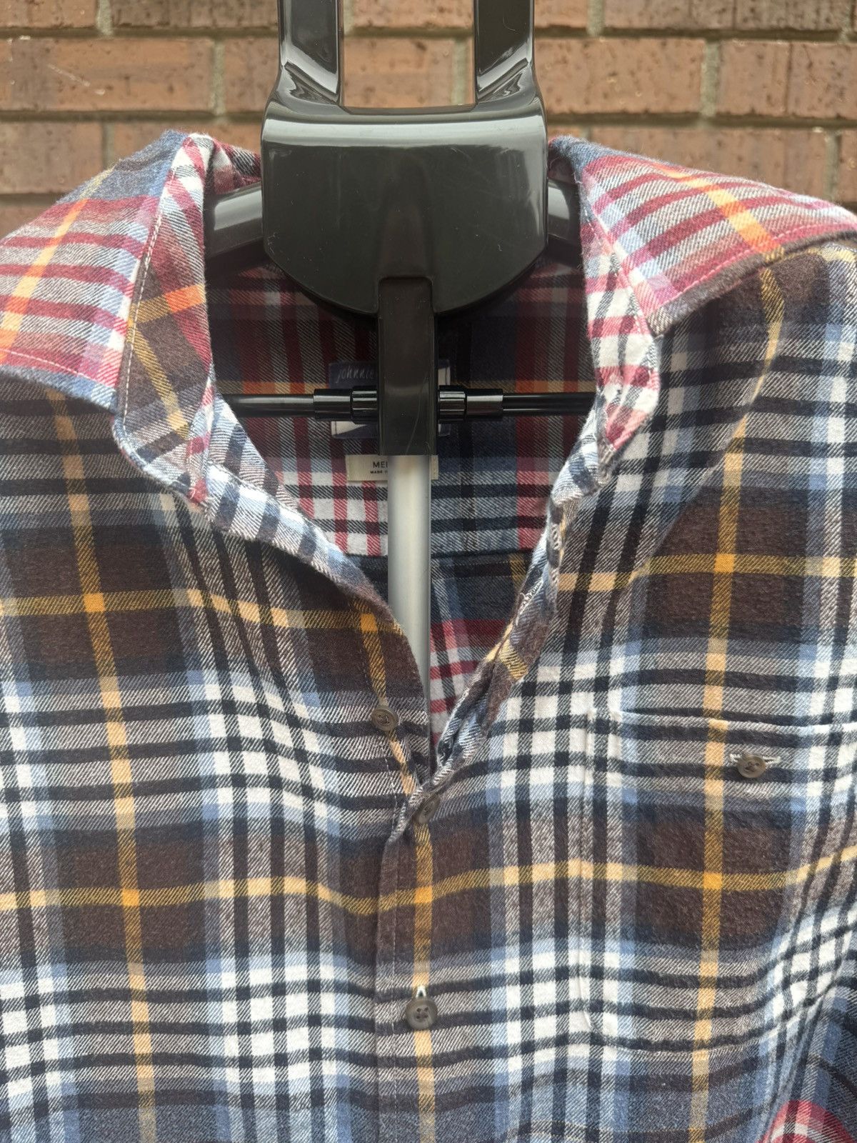 johnnie-O Johnnie O Plaid Flannel Shirt Hangin Out Kemper Laguna Blue Size US M / EU 48-50 / 2 - 3 Thumbnail