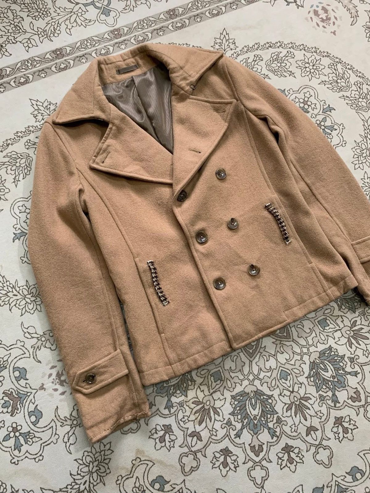 Tornado Mart Y2K ZERO BY TORNADO MART DOUBLE BREASTED WOOL JACKET Size US L / EU 52-54 / 3 - 4 Thumbnail