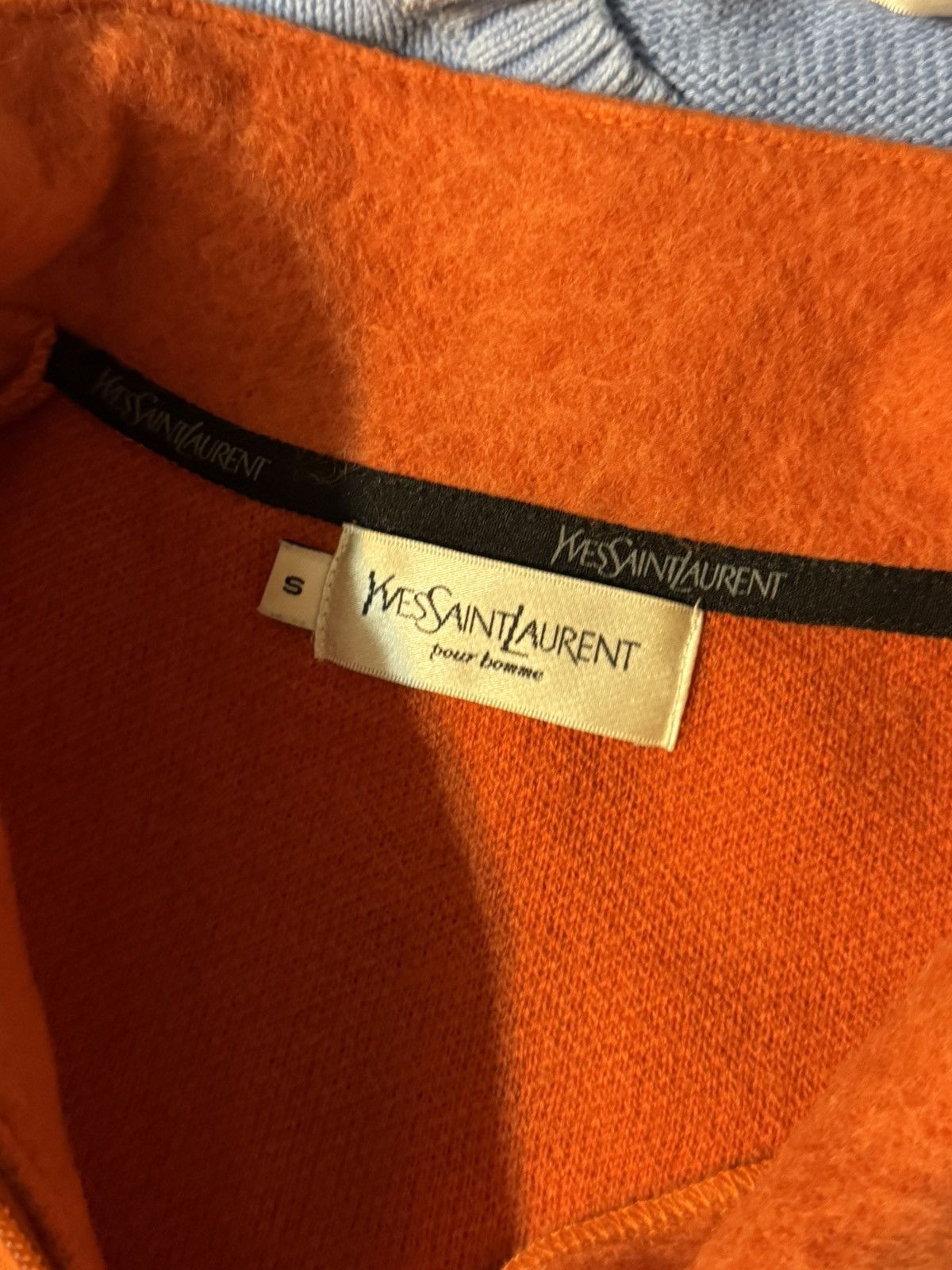Yves Saint Laurent Wool YSL Sweatshirt 1/4 Quarter Zip Orange Soft Sweater 90s Size US S / EU 44-46 / 1 - 15 Thumbnail