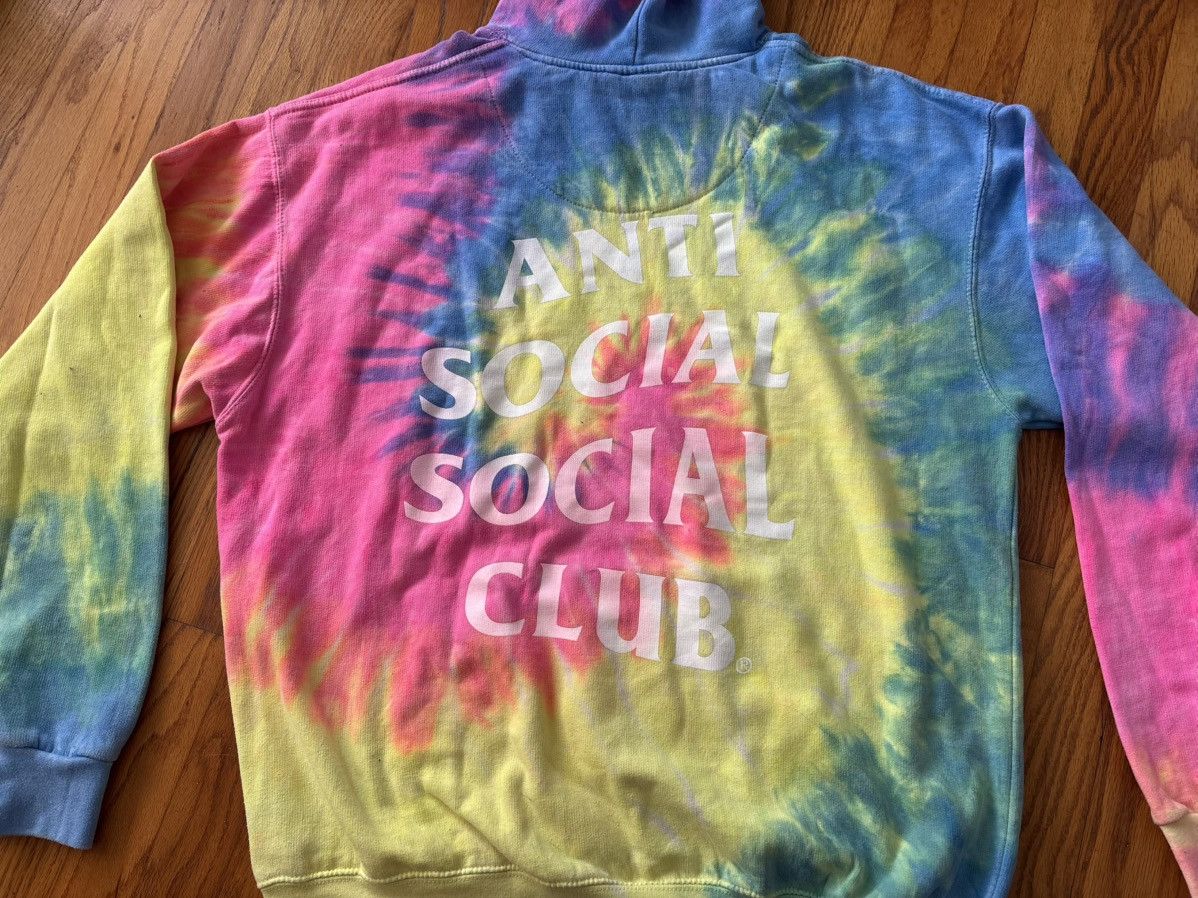 Anti Social Social Club Rare Neon Tiedye Hoodie Size L / US 10 / IT 46 - 5 Thumbnail