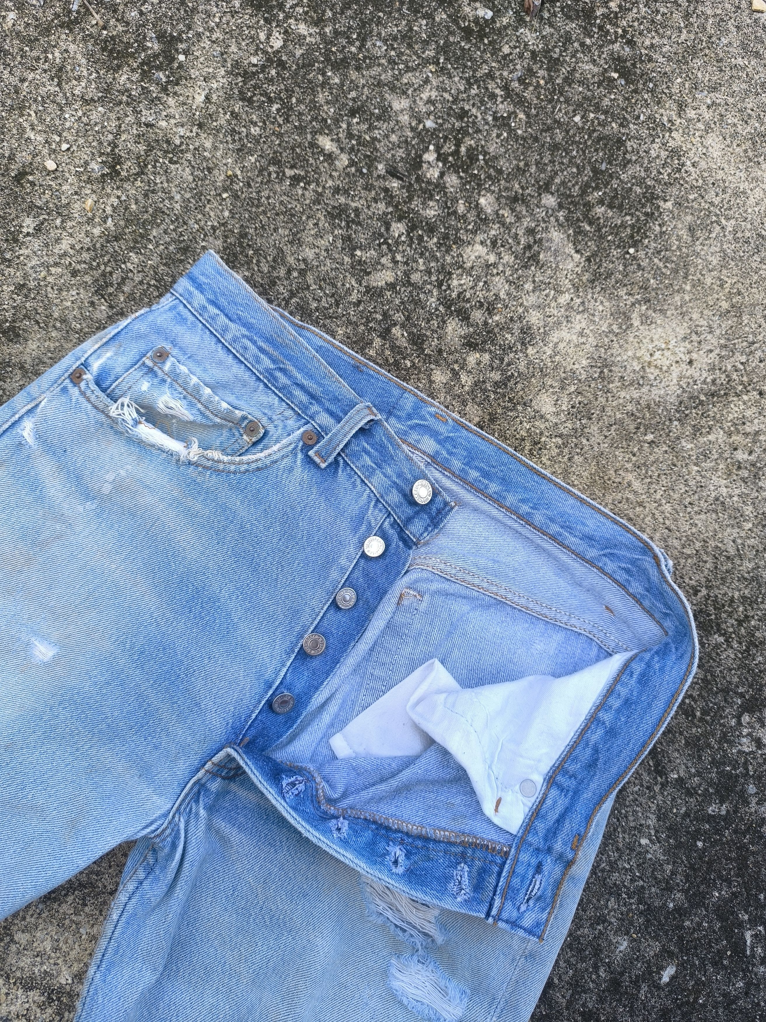 Levi's × Vintage 90s VINTAGE LEVIS 501 made in USA Size US 32 / EU 48 - 4 Thumbnail