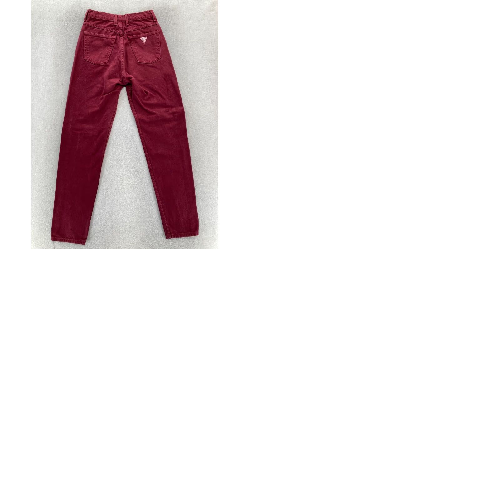 Guess VINTAGE GUESS Jeans Women's 28 Red Denim Tapered USA Hip Hop Georges Marciano 5-Pocket Design Size 28" / US 6 / IT 42 - 9 Thumbnail