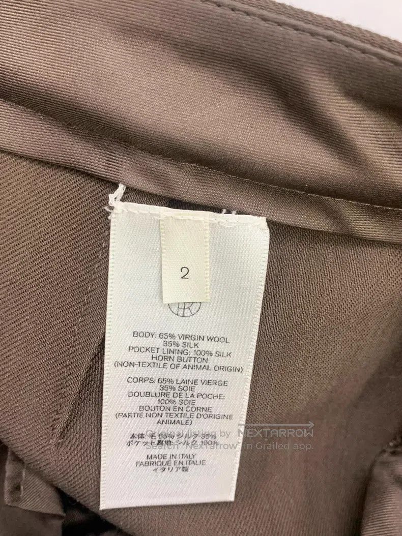 The Row The Row size 2 Brown straight-leg trousers Size 23" - 5 Thumbnail