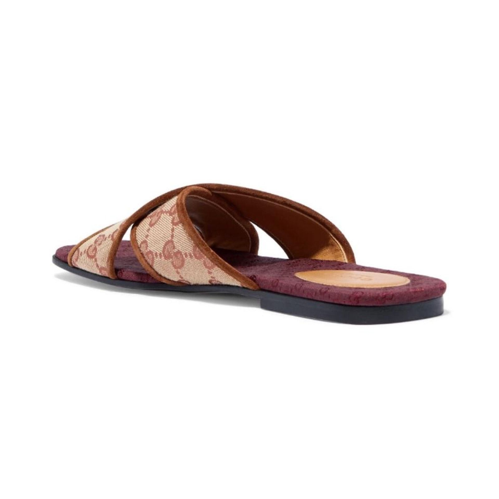 Gucci Senior original GG supreme logo slides sandals Size US 8 / IT 38 - 4 Thumbnail