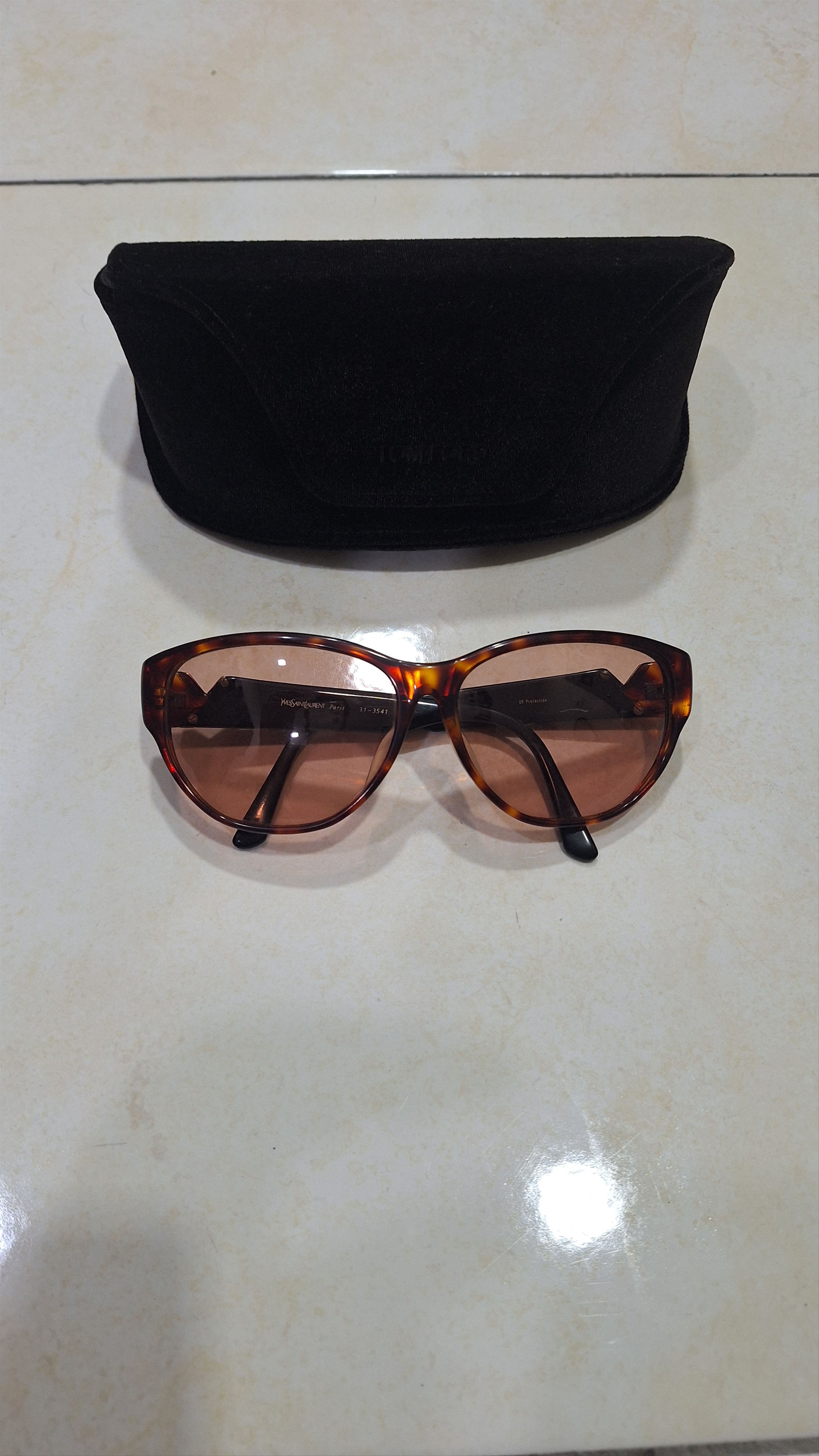 Yves Saint Laurent Vintage YSL Tortoise 31-3541 Size ONE SIZE - 1 Thumbnail