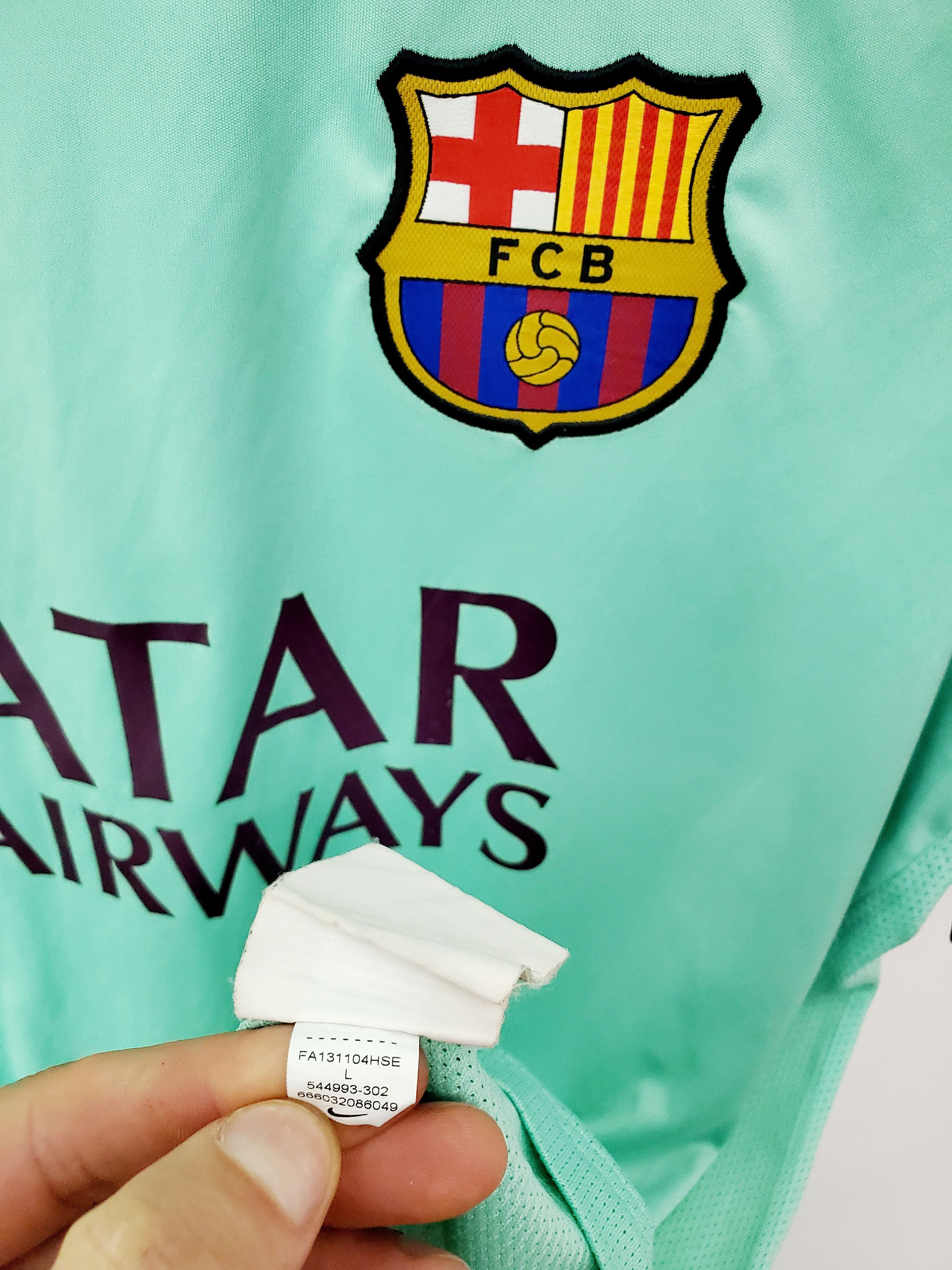 Nike BARCELONA 2013 2014 FOOTBALL SHIRT SOCCER JERSEY NIKE M Size US M / EU 48-50 / 2 - 4 Thumbnail