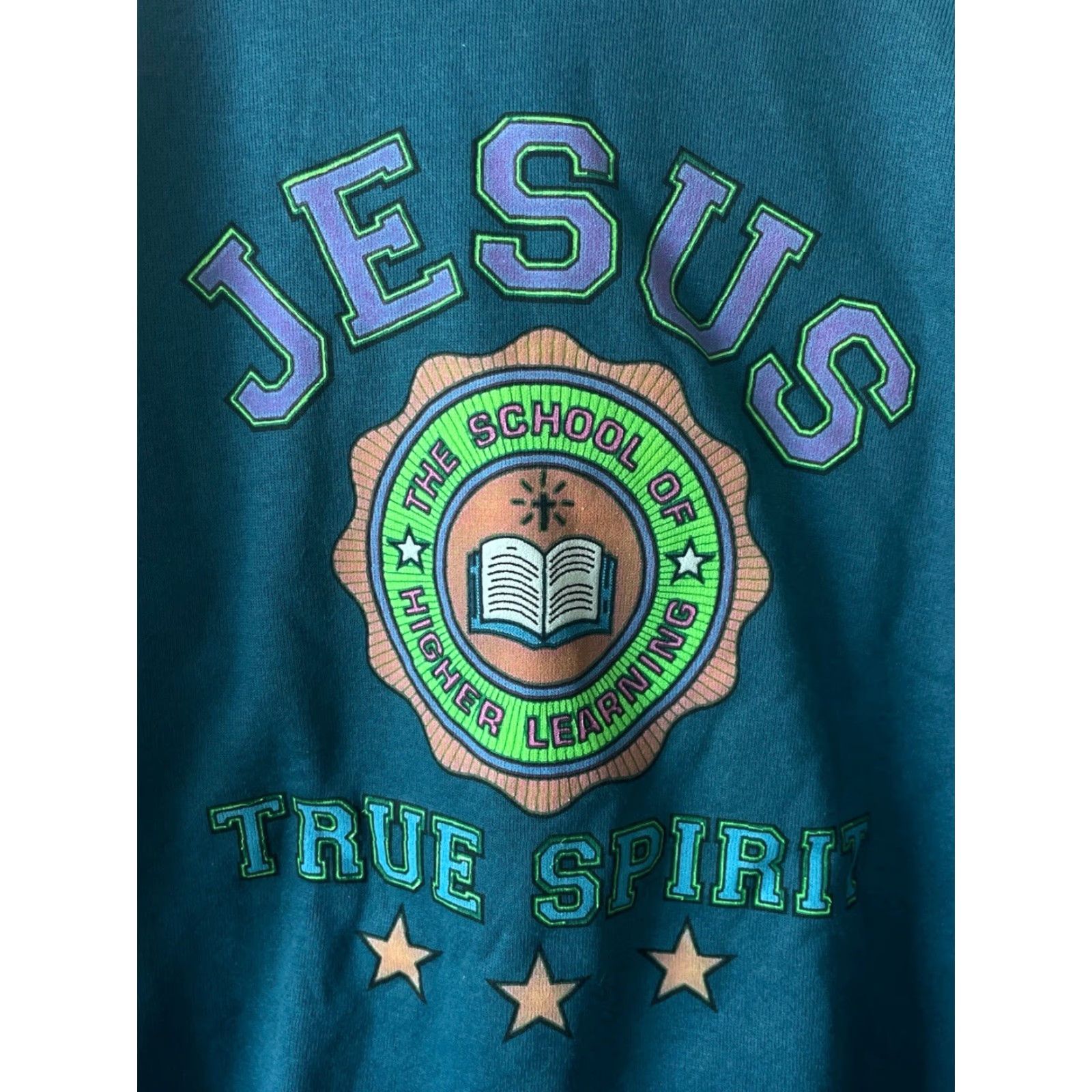 Vintage VINTAGE Signal Hoodie Mens 90s Deadstock NWOT Large Front Graphic Teal Made in USA Blue Shirt? Size US M / EU 48-50 / 2 - 3 Thumbnail