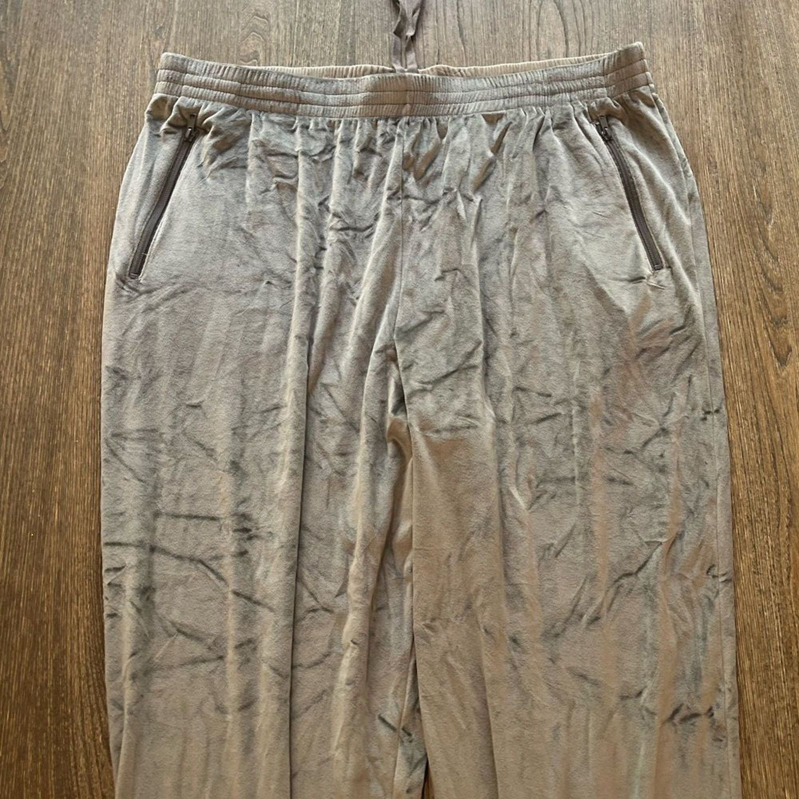 SKIMS NWT Skims Velour Track Pants Gunmetal Size 4X Size 42" / US 20 - 3 Thumbnail