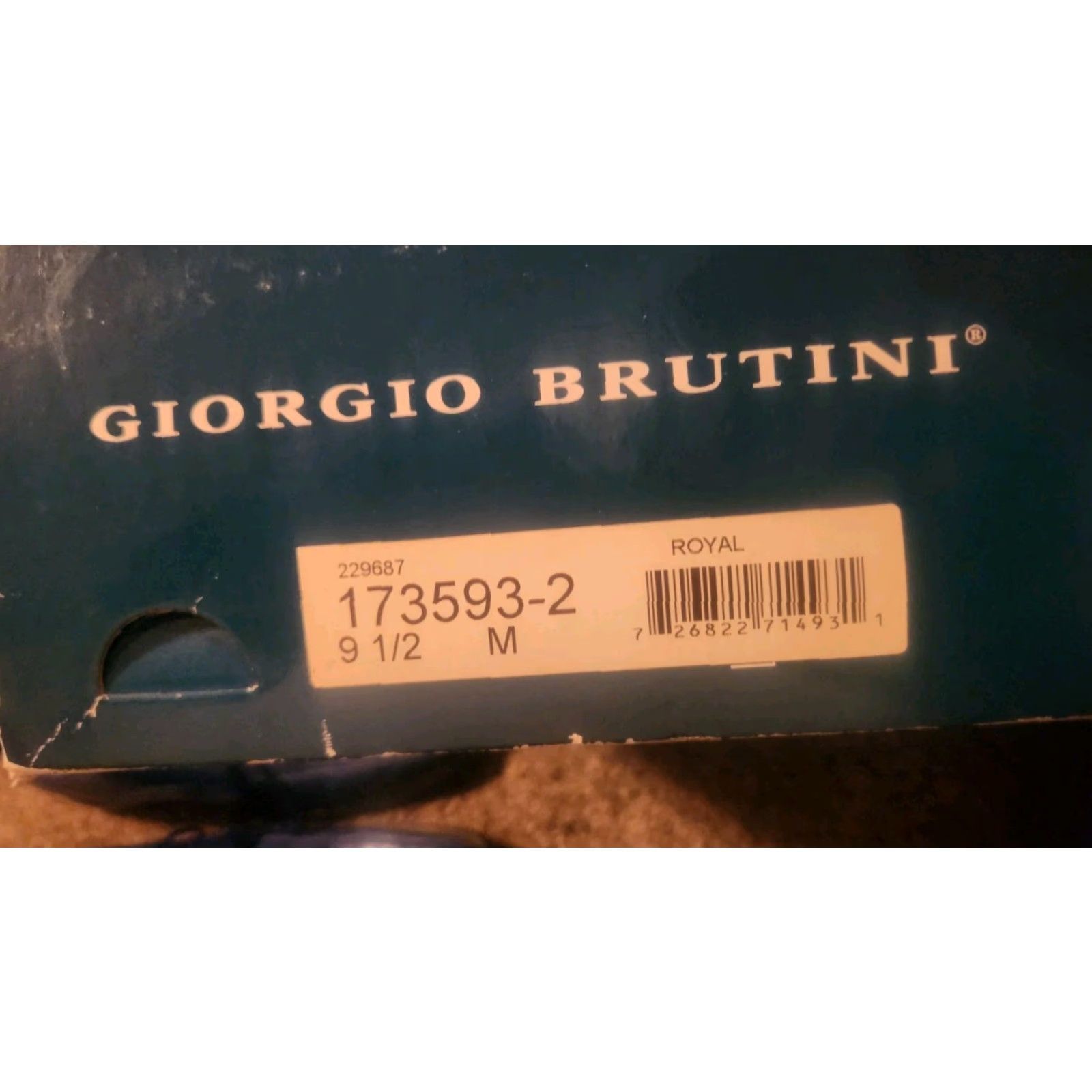 Vintage Giorgio Brutini Dress Oxford Shoes Snake Leather Blue 9.5 M Men Size US 10 / EU 43 - 6 Thumbnail