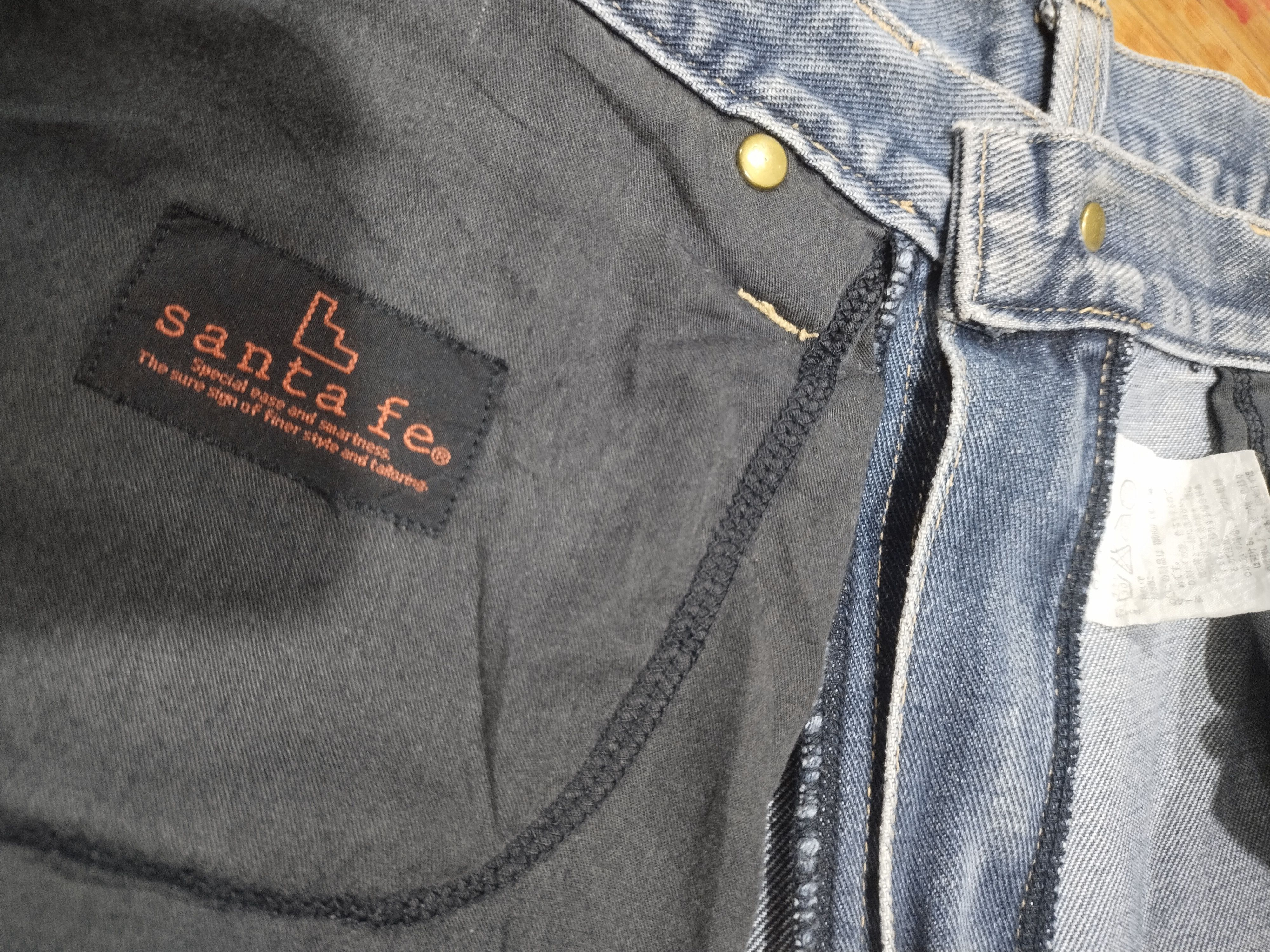 Japanese Brand × Vintage Jeans Santafe, Hip Hot Distressed Denim Sz 29" Size US 29 - 18 Thumbnail