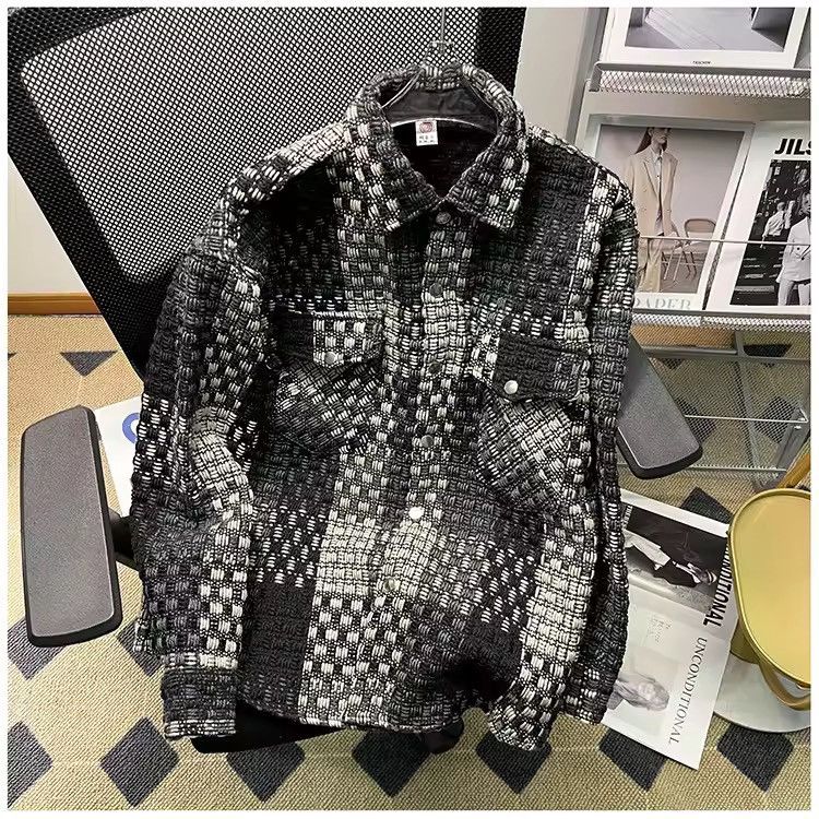 Japanese Brand Casual Plaid Knit Jaet Size US M / EU 48-50 / 2 - 2 Thumbnail