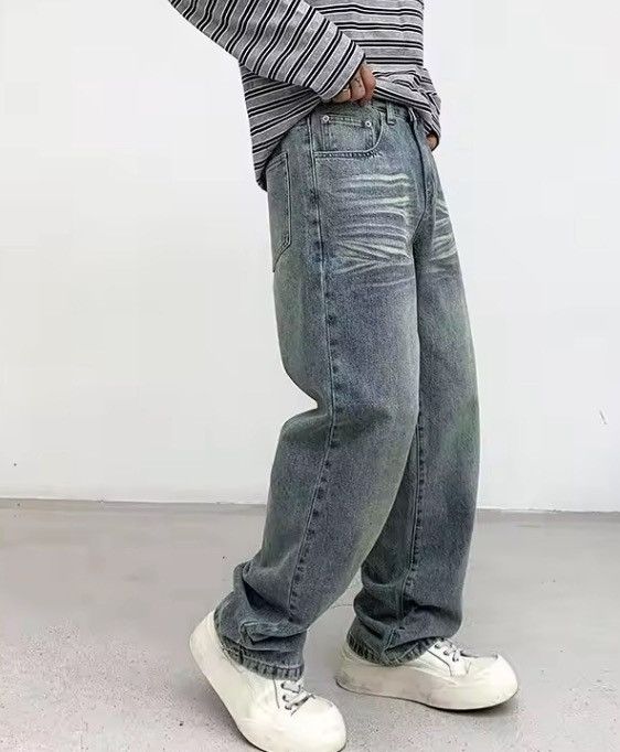 Jean Light-Wash Relaxed Fit Denim Jeans | Loose Fit Size US 36 / EU 52 - 1 Thumbnail