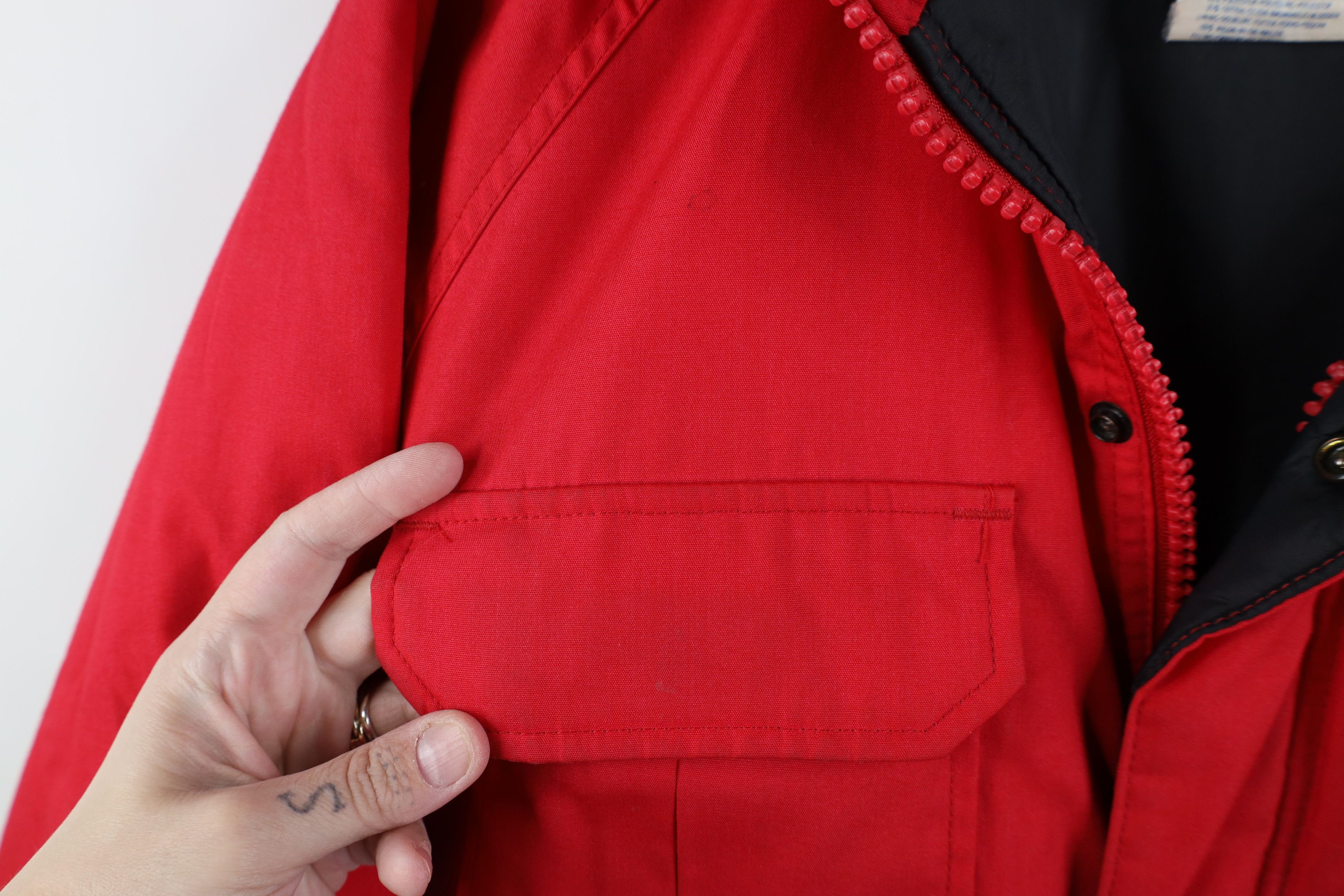 Woolrich Woolen Mills Vintage 90s Woolrich Distressed Quilted Parka Jacket Red USA Size L / US 10 / IT 46 - 7 Thumbnail