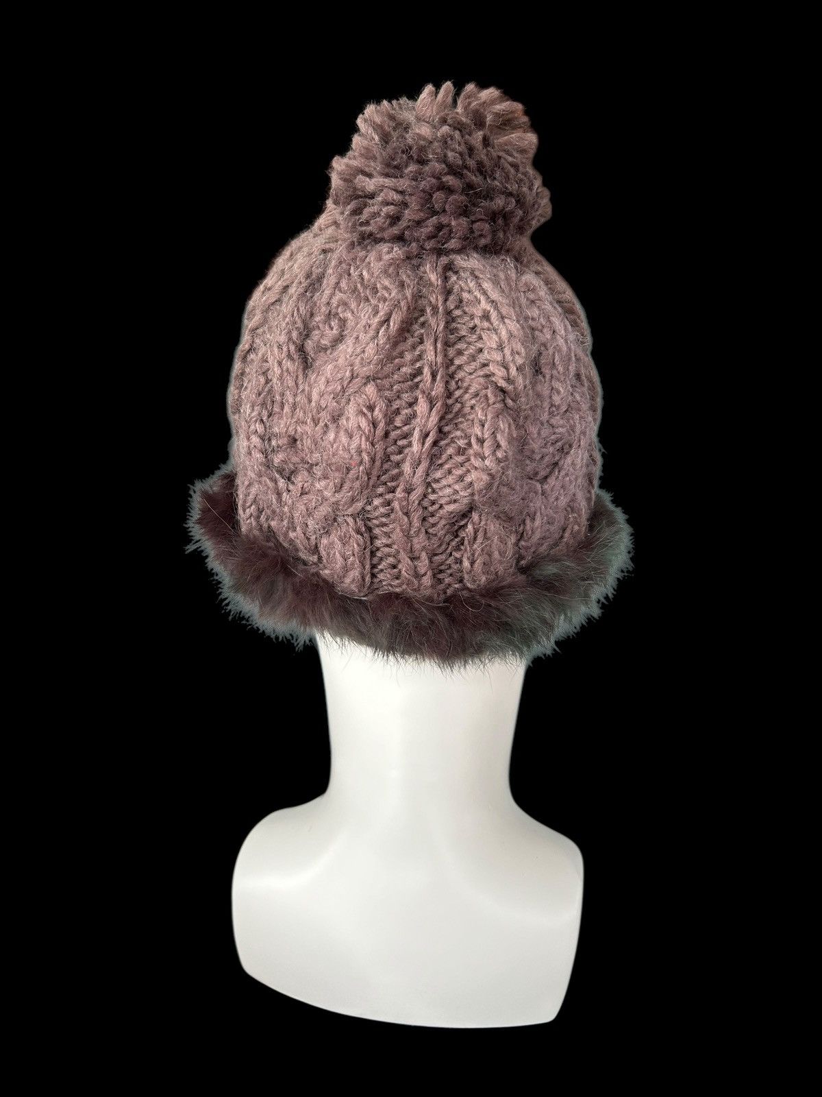 Japanese Brand × Kapital × Vintage Crochet Knitted Fur Japanese Style Rare Beanie Hats ☠️☠️🎌🎌 Size ONE SIZE - 4 Thumbnail