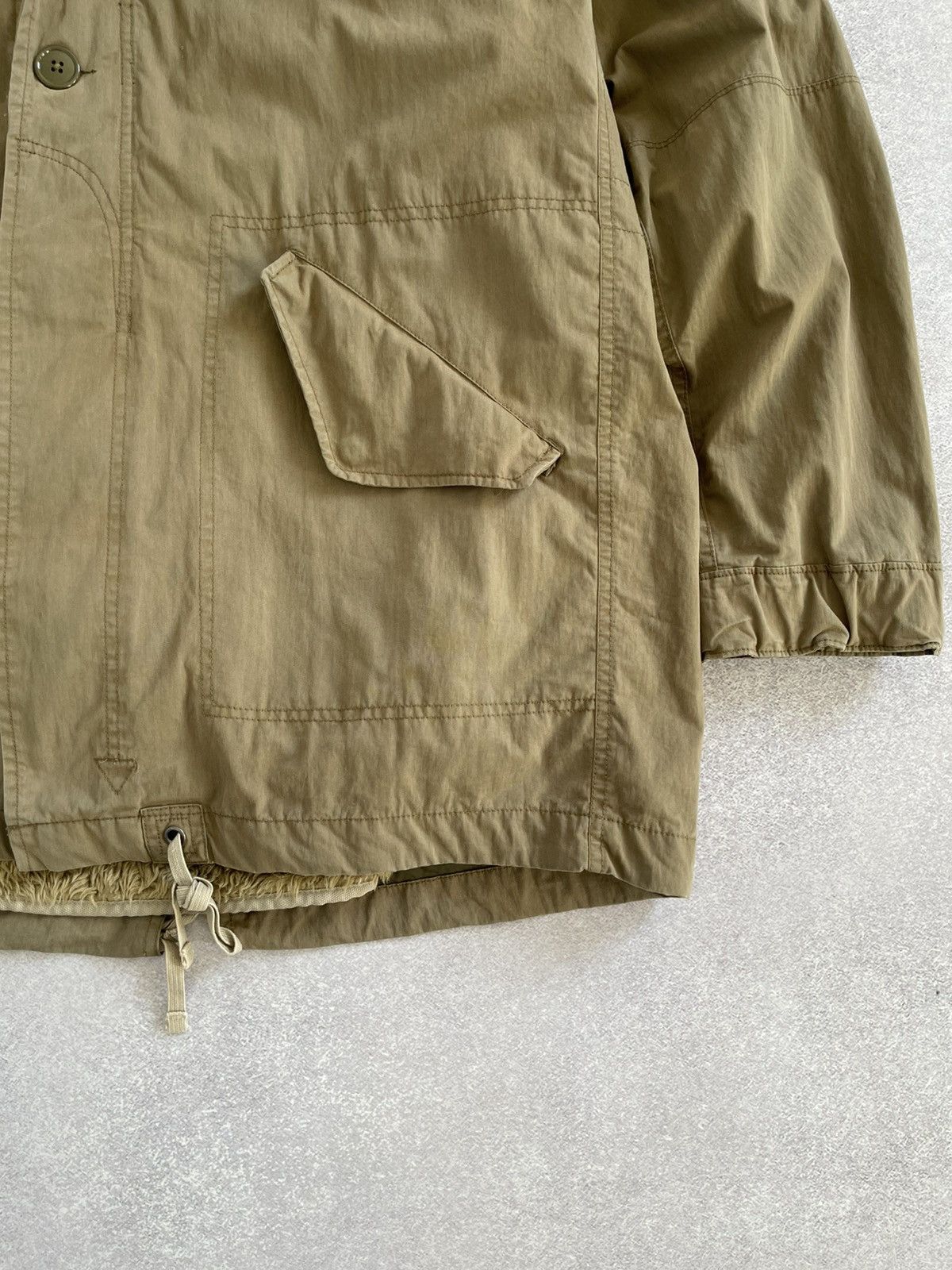 Gap Vintage GAP Military Fur Lined Fishtail Parka Jacket Coat Size US L / EU 52-54 / 3 - 6 Thumbnail