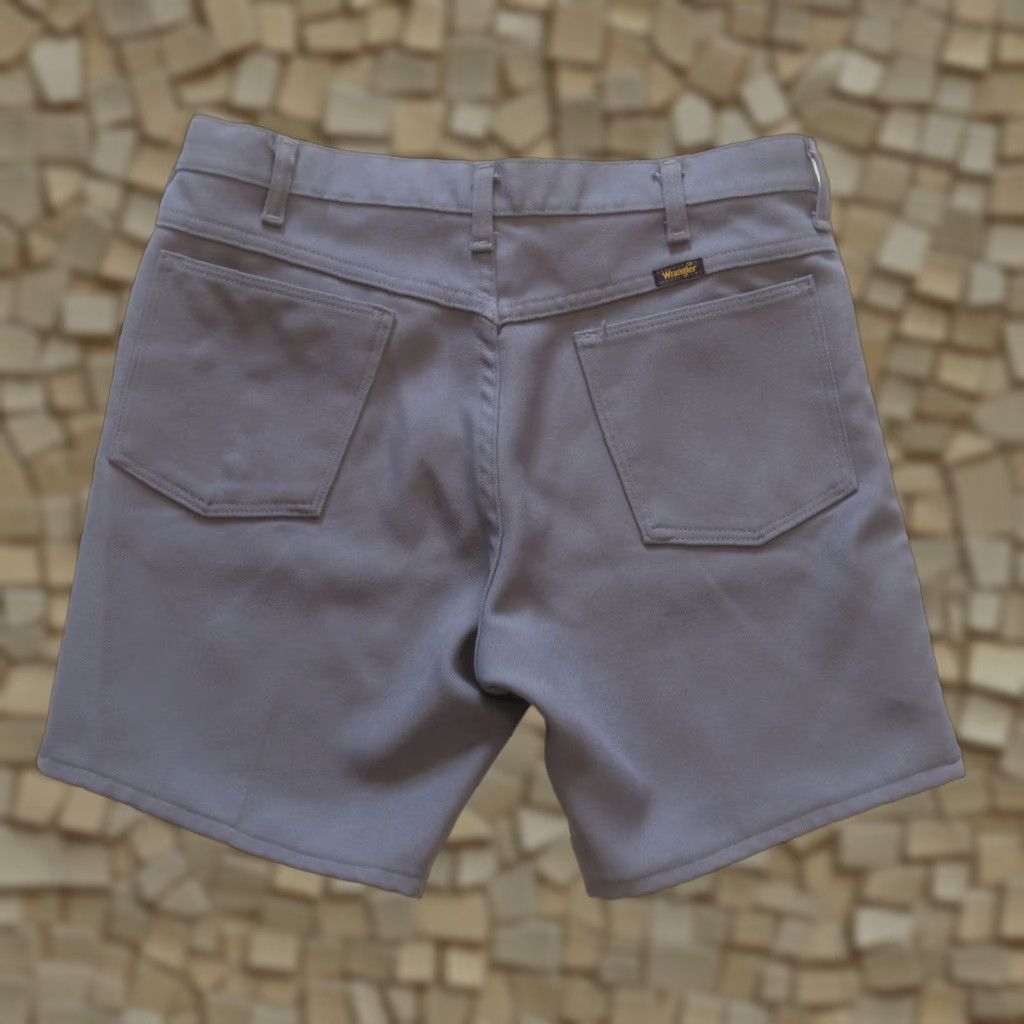 Wrangler VINTAGE Wrangler Gray 7" Polyester Shorts Men 34 Regular 9 0s 80s 90s USA Made Size US 34 / EU 50 - 1 Thumbnail