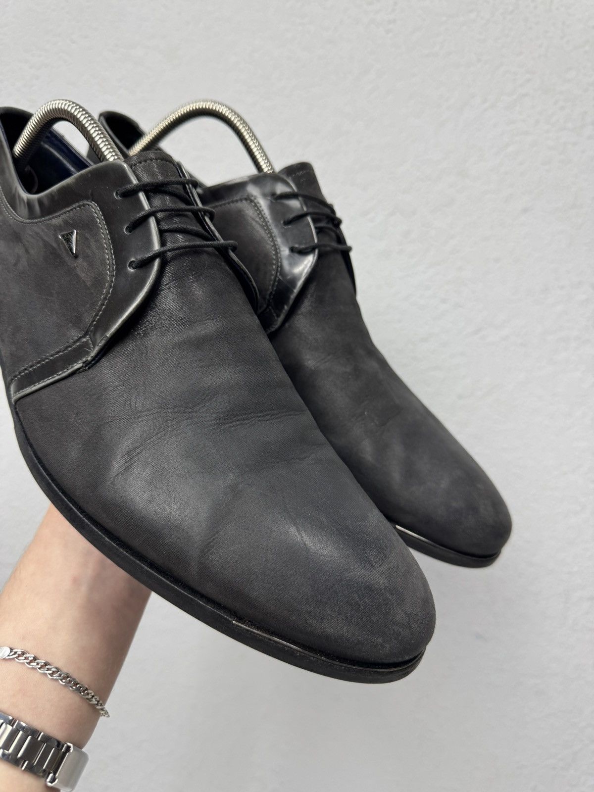 FABI Shoes Luxury FABI Elegant Suede Italian Desig Leather Prada Size US 12 / EU 45 - 4 Thumbnail