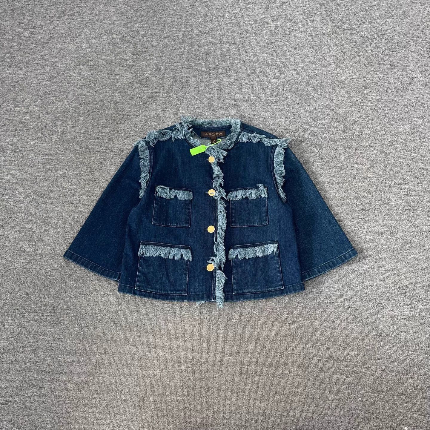 Louis Vuitton LV Runway Tassel Denim Jacket 38 98 New Size S / US 4 / IT 40 - 1 Thumbnail