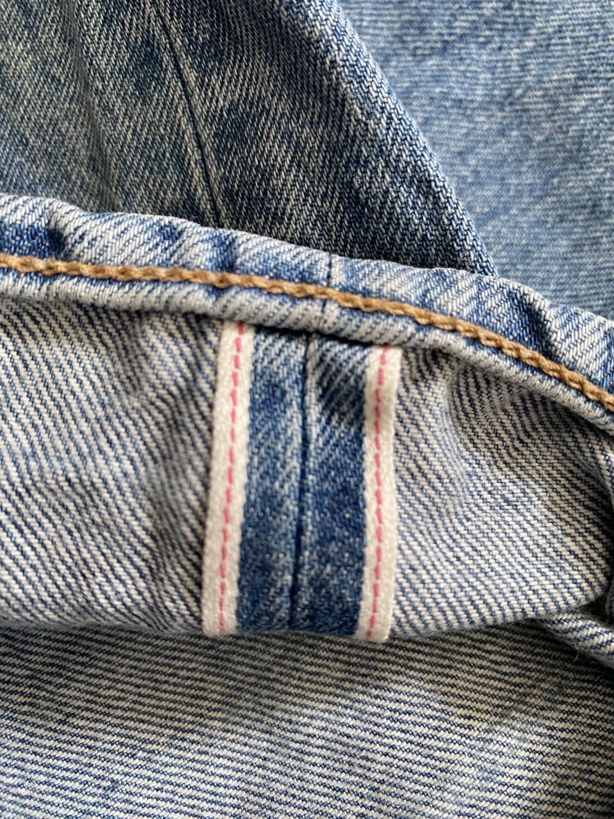 Japanese Brand Beams Japan Selvedge Distressed Patchwork Denim Size US 30 / EU 46 - 11 Thumbnail